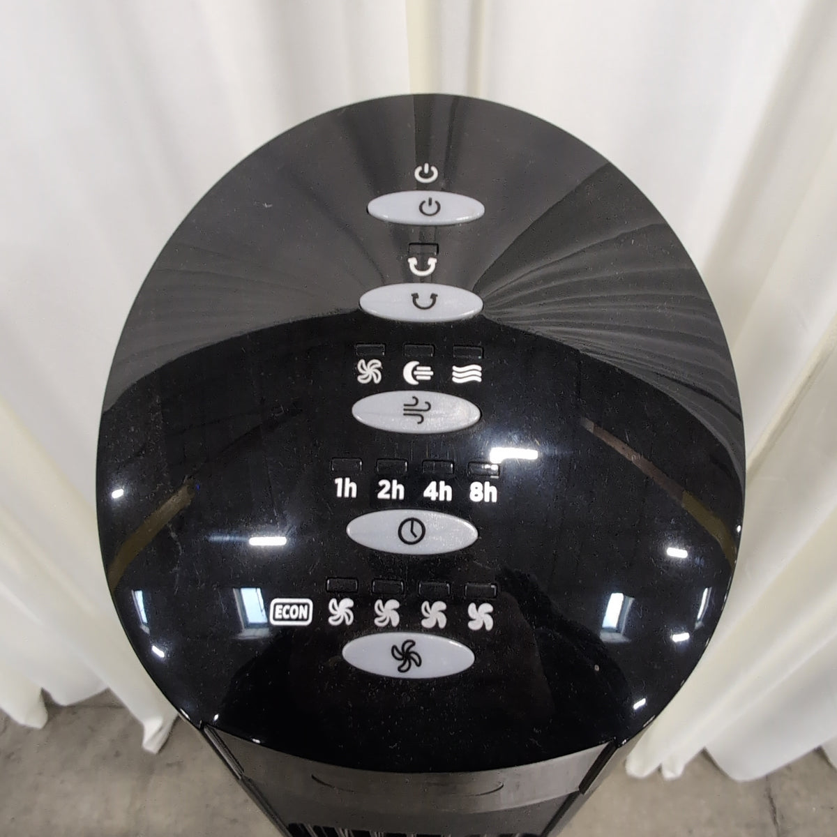 Tall Black Oscillating Tower Fan