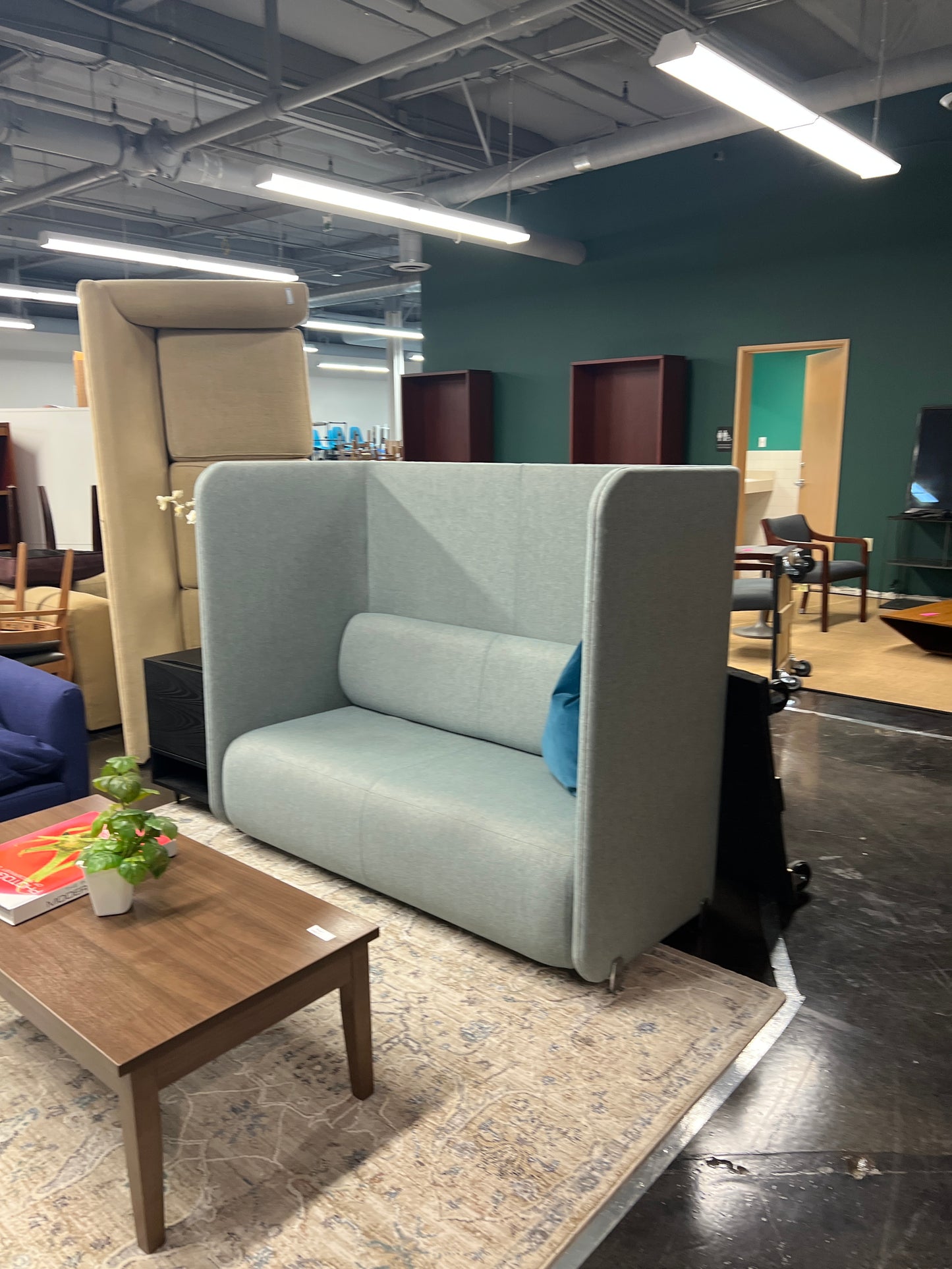 Camira Main Line Flax: Bayswater | Mid Century Wool Upholstery Fabric Chapelle is a series of privacy lounge seating Bernhardt Design