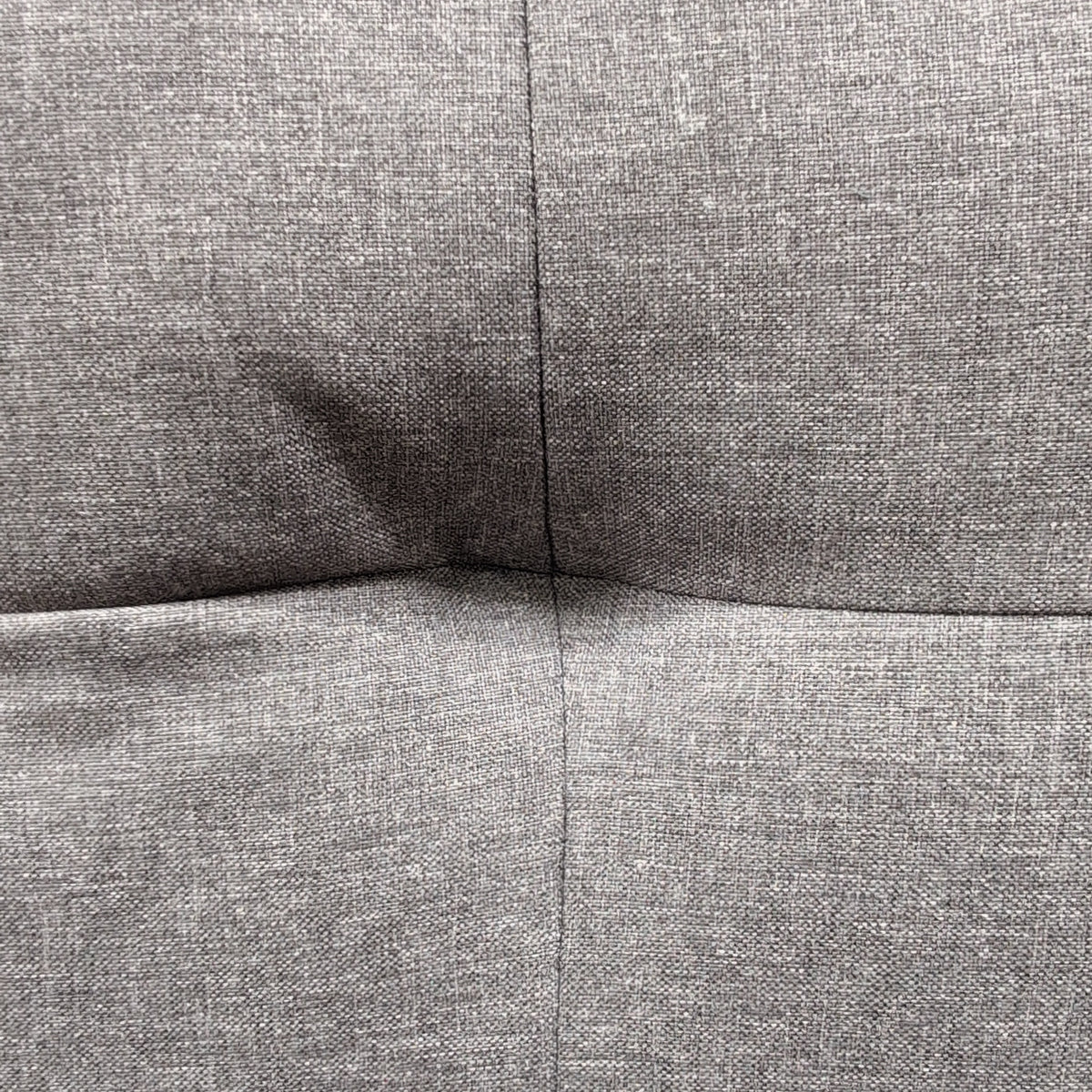 HOME BEAUTIFUL Gray Fabric Loveseat with Rolled Arms