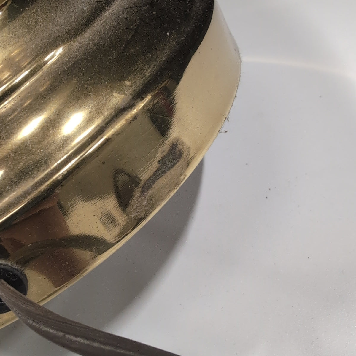 Brass Base Table Lamp with Capiz Shell Shade