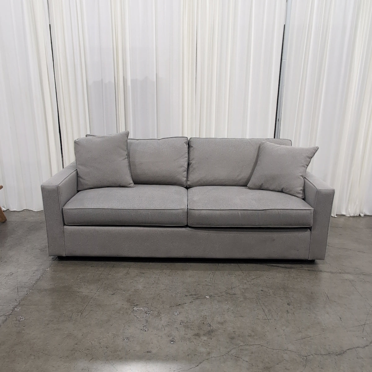 Contemporary Light Tan Fabric Couch