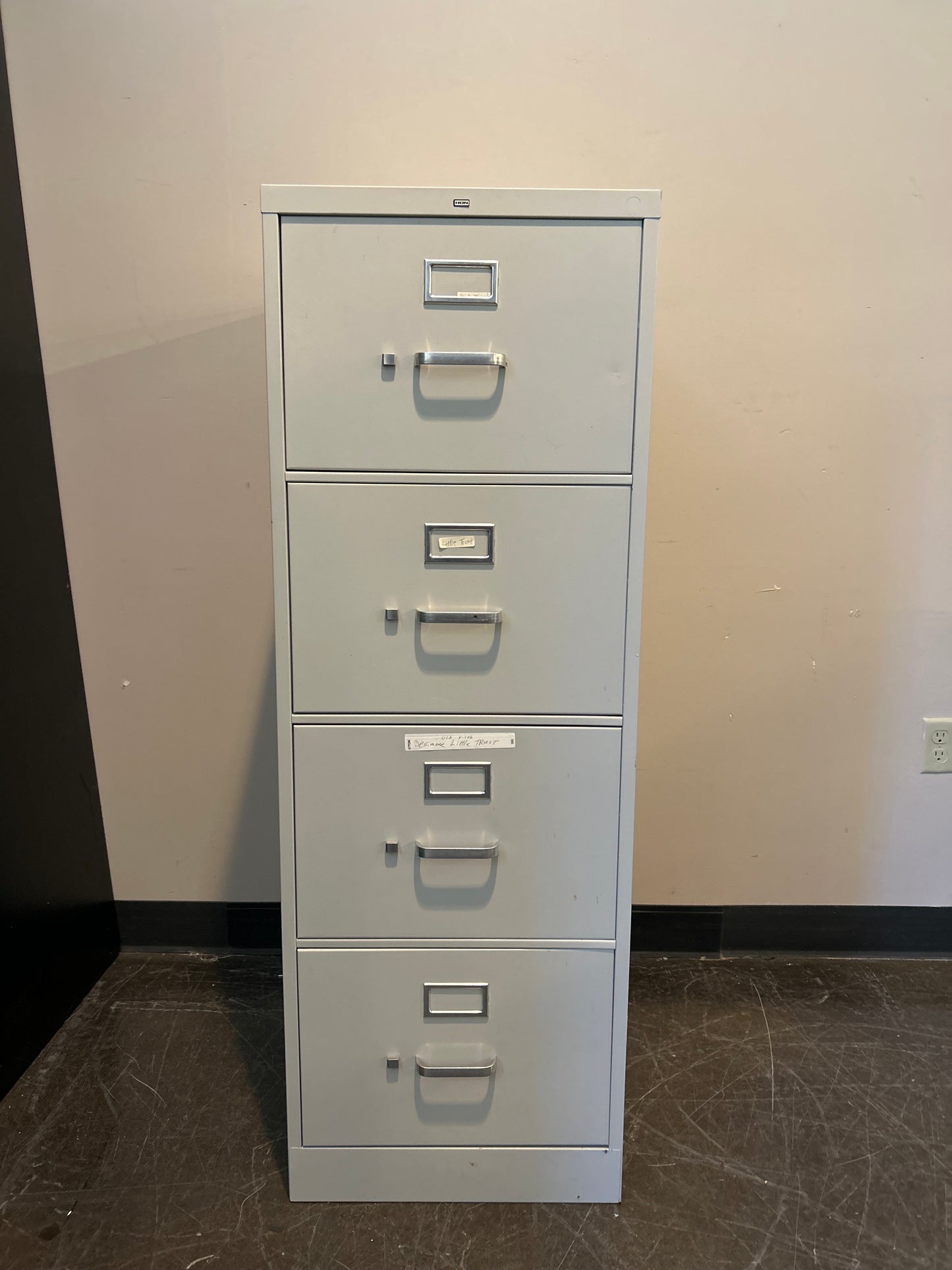 Metal Four-Drawer Filing Cabinet