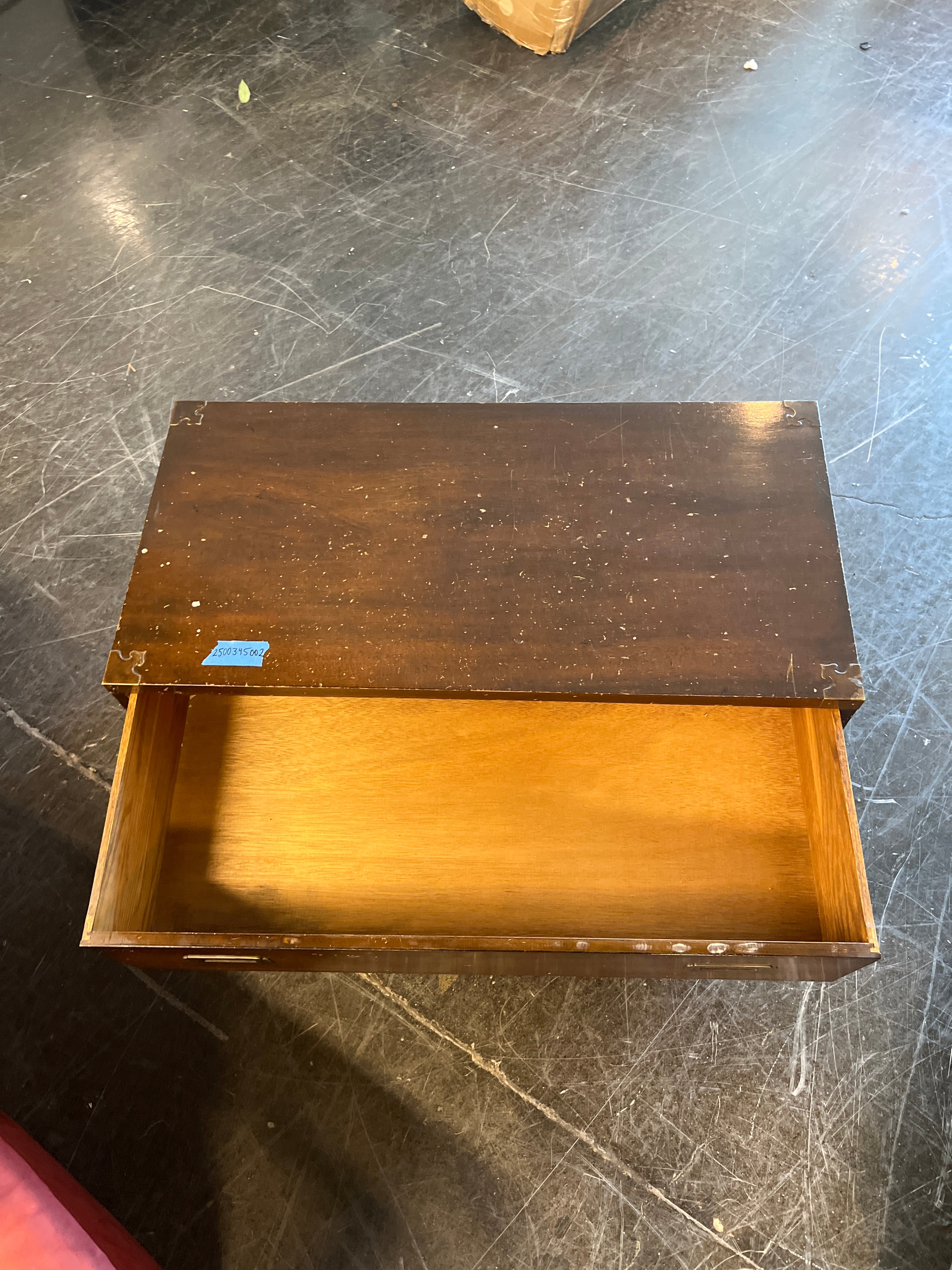 Vintage Wood Two-Drawer Chest