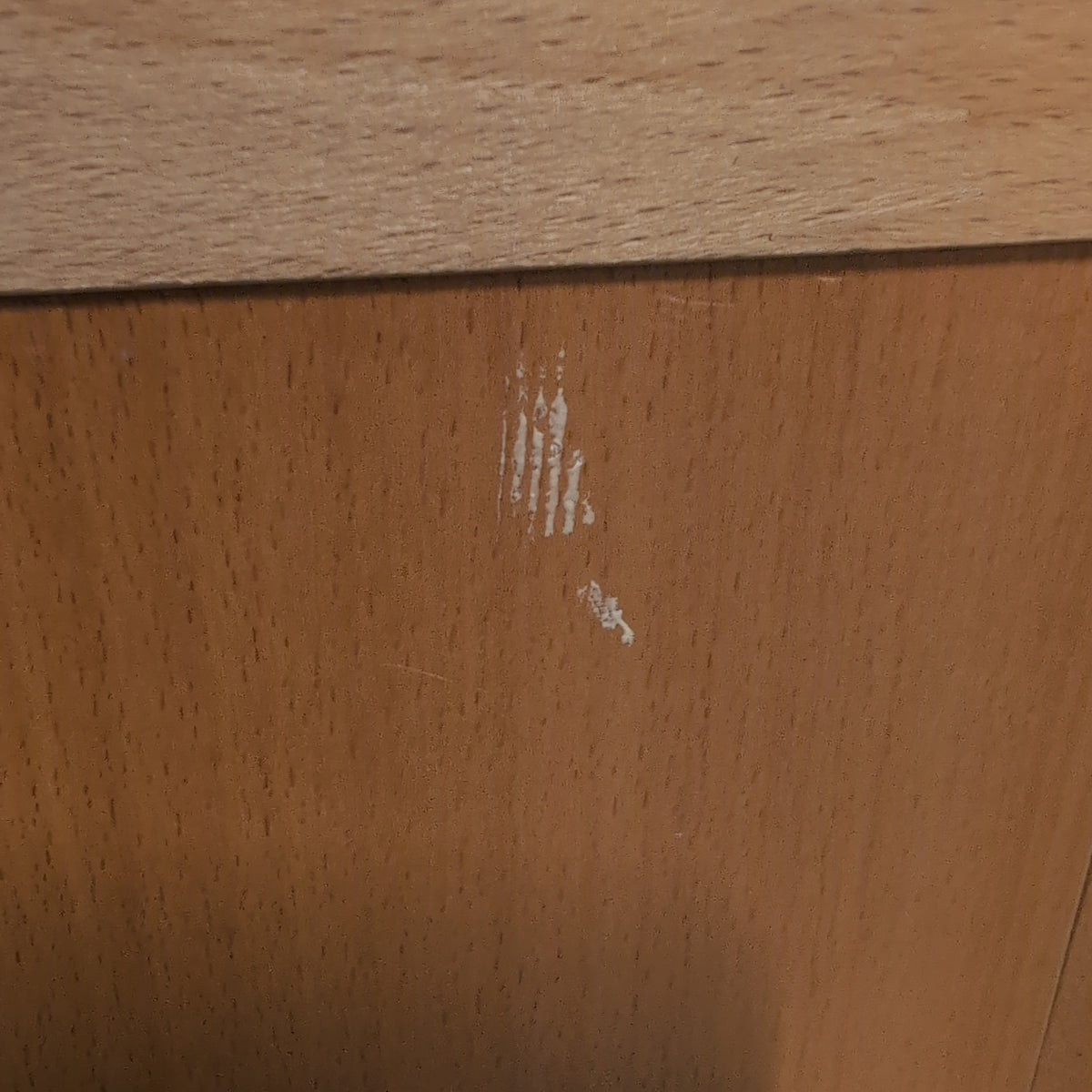Light Wood Five-Drawer Tall Dresser
