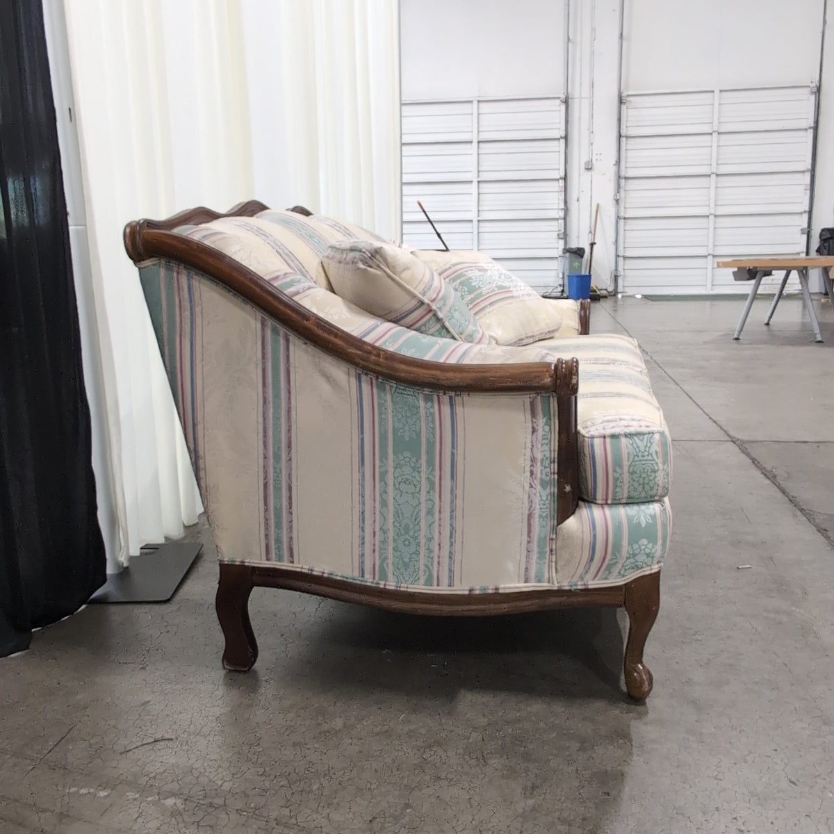 Cochrane Furniture-Oakbrook Furniture Traditional Upholstered Loveseat with Wood Frame