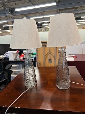 Clear Bubble Glass Lamp