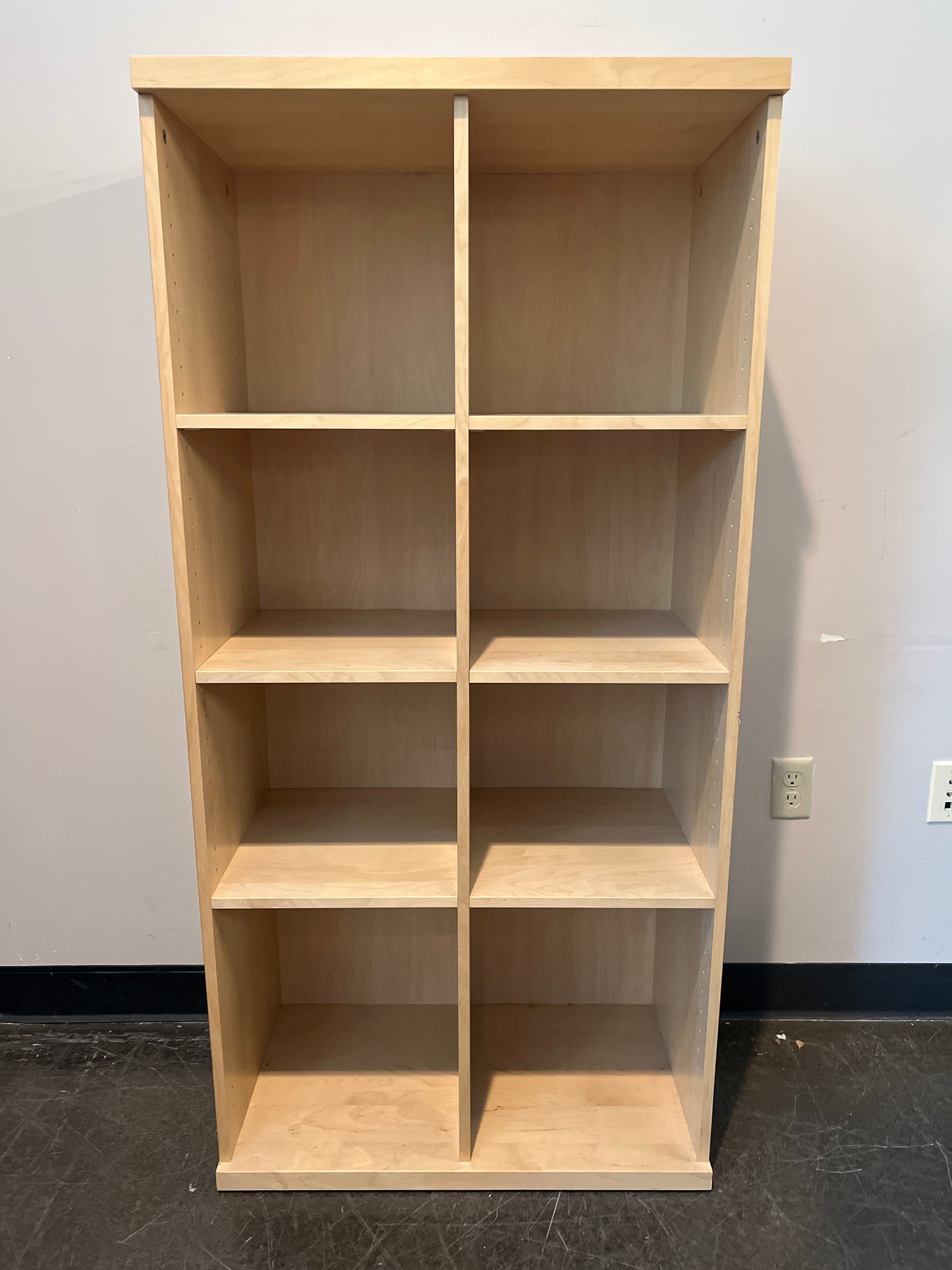 Rustic Light Wood Cube Organizer