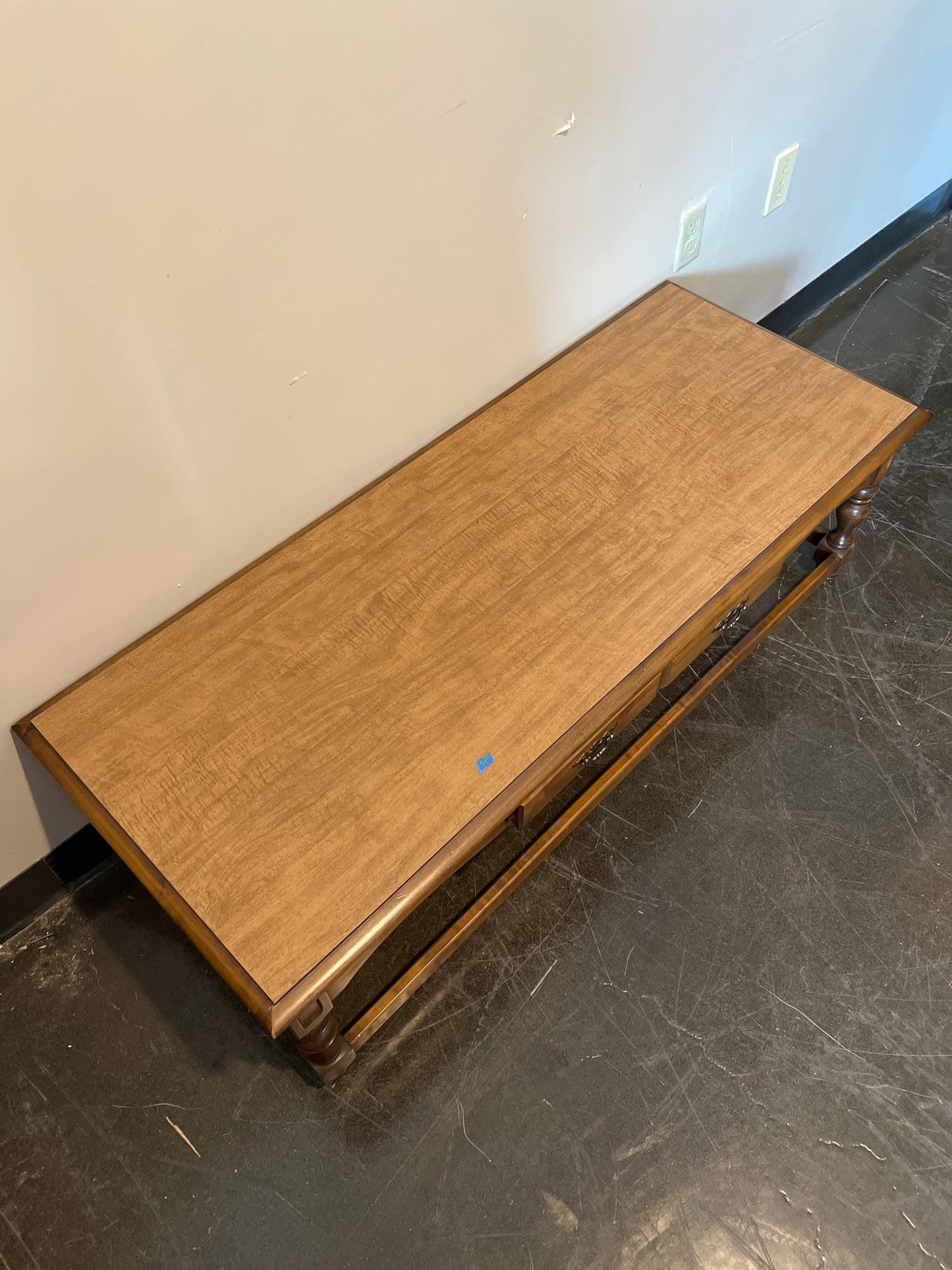 Traditional Solid Wood Coffee Table with Drawers