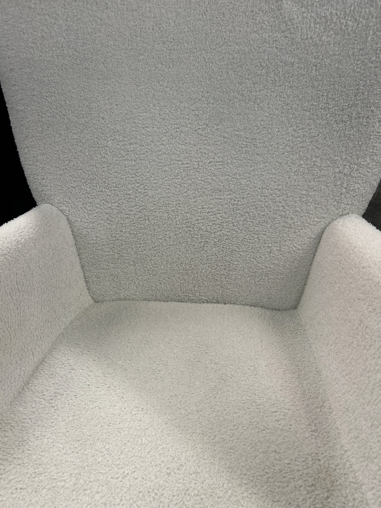 White Plush Rocker