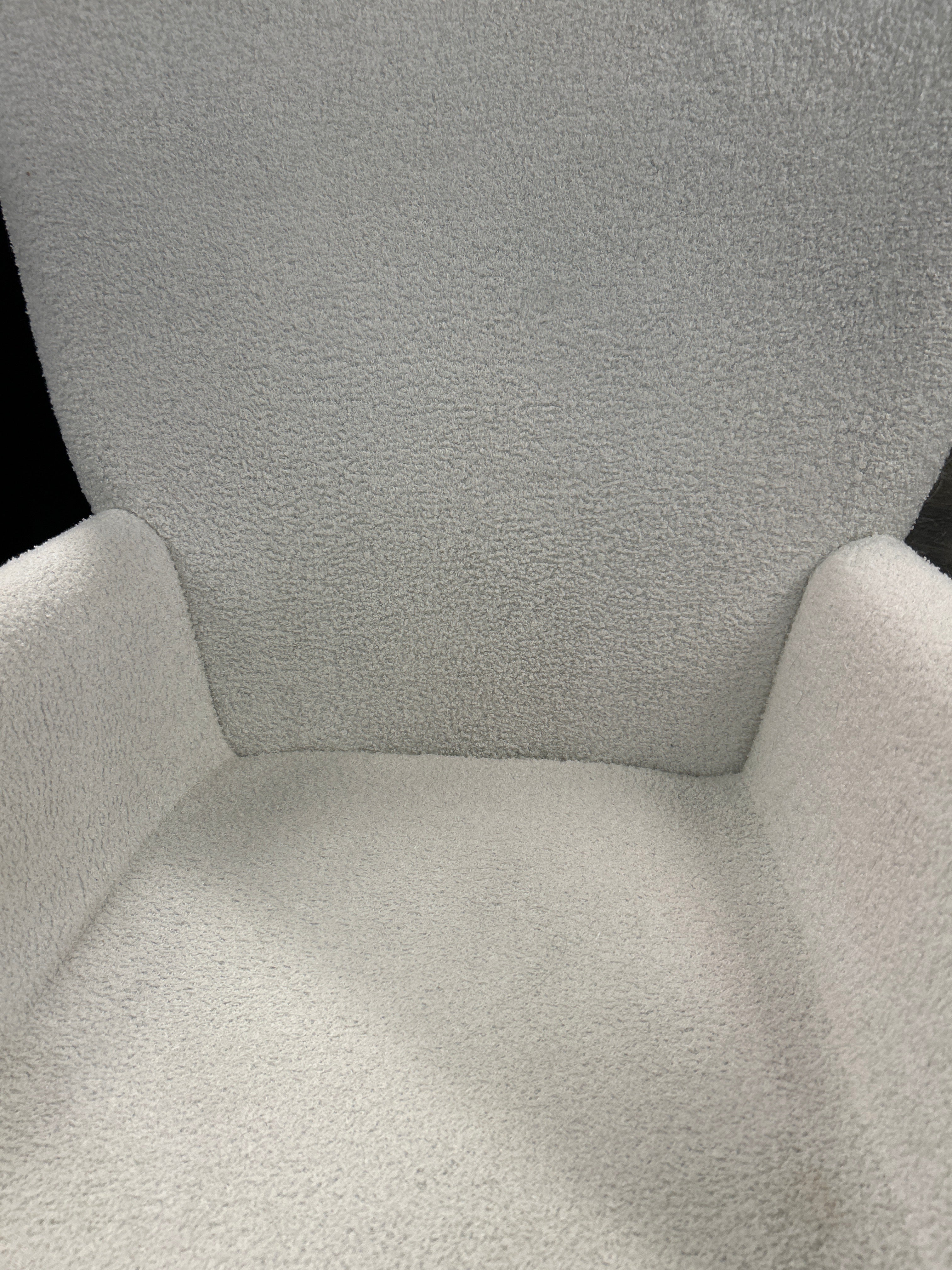 White Plush Rocker