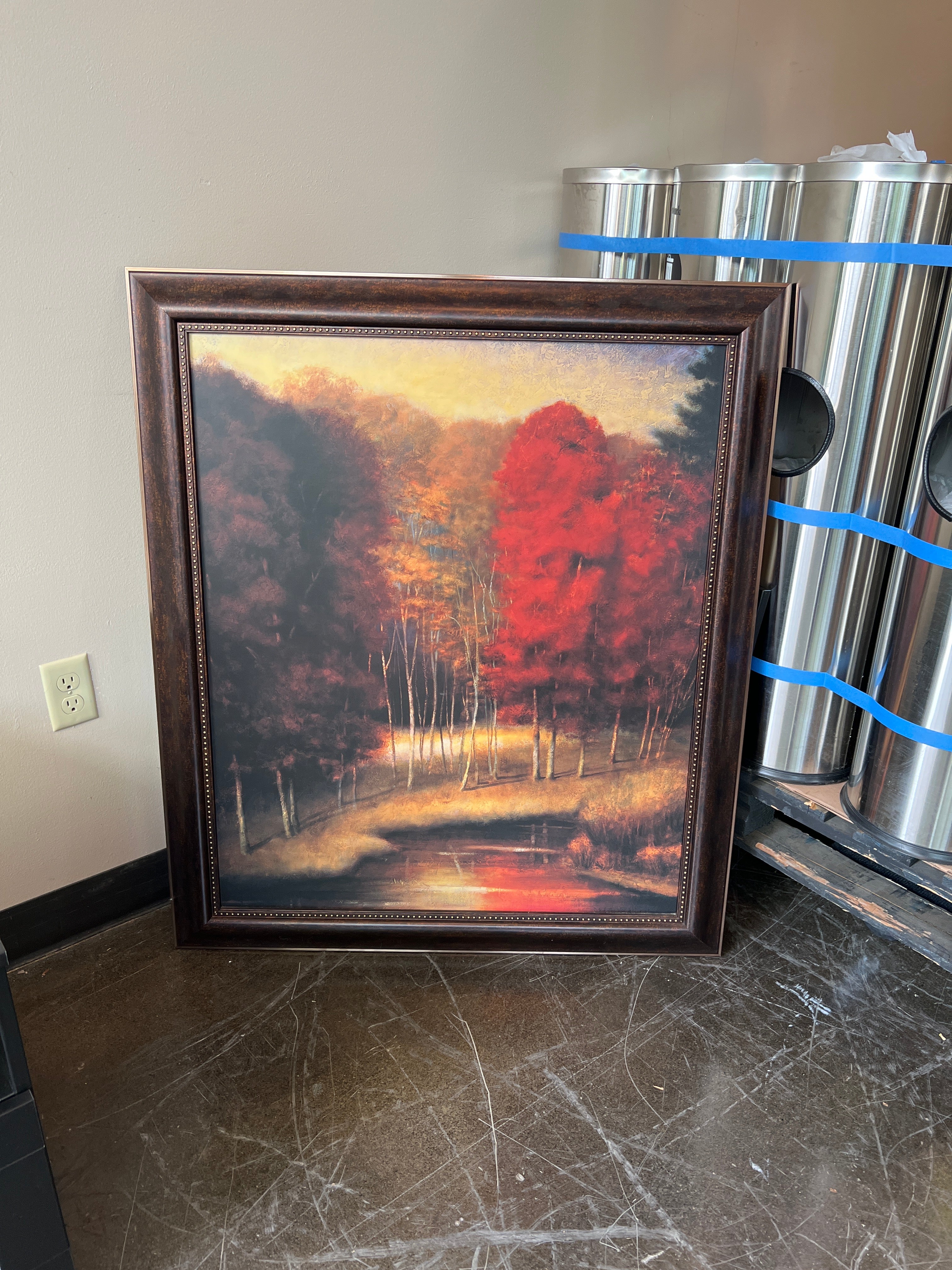 Framed Canvas “Vermillion Meadow” by Robert Stiffolino