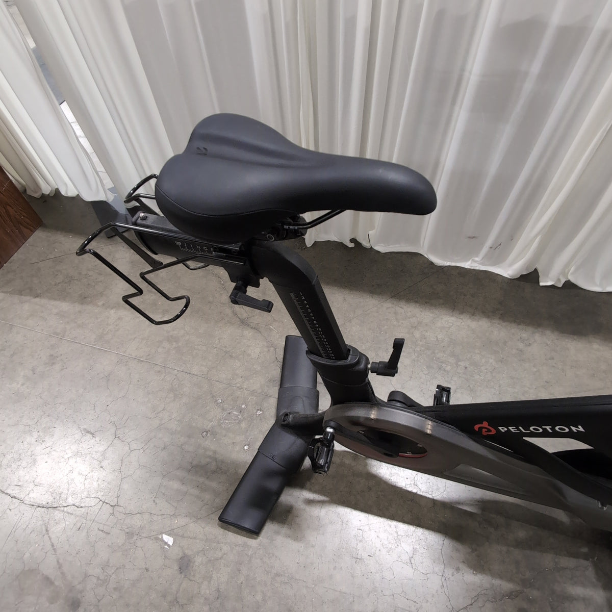 Peloton Black Exercise Bike with Interactive Screen