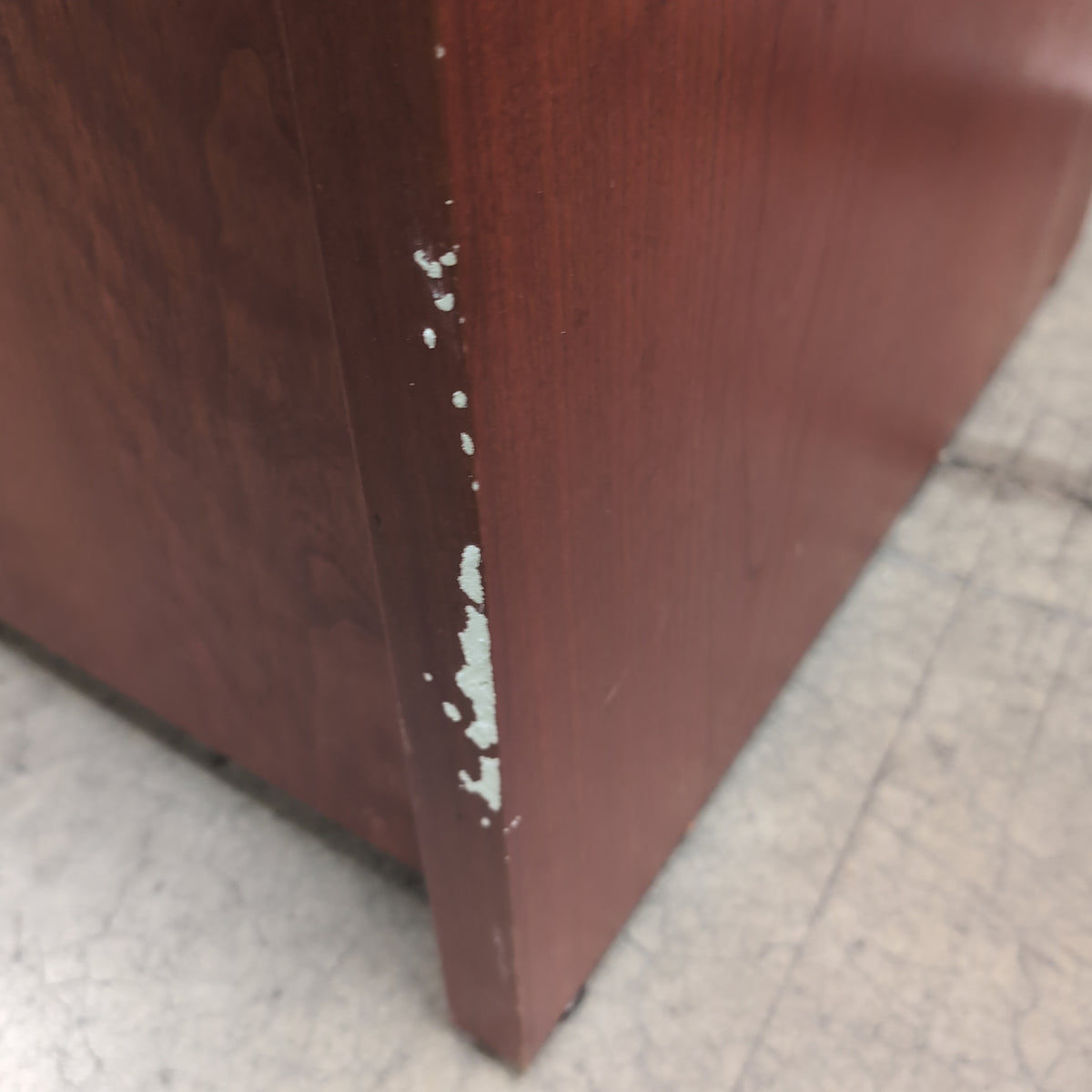 Reddish Brown Two-Door Storage Cabinet