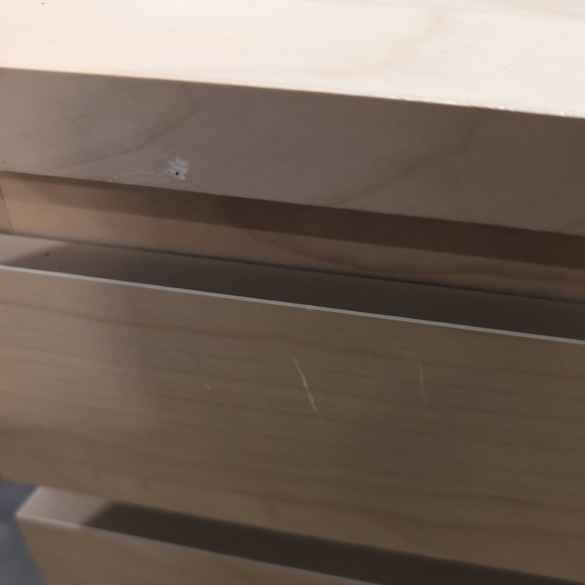 Tall Light Wood Six-Drawer Dresser