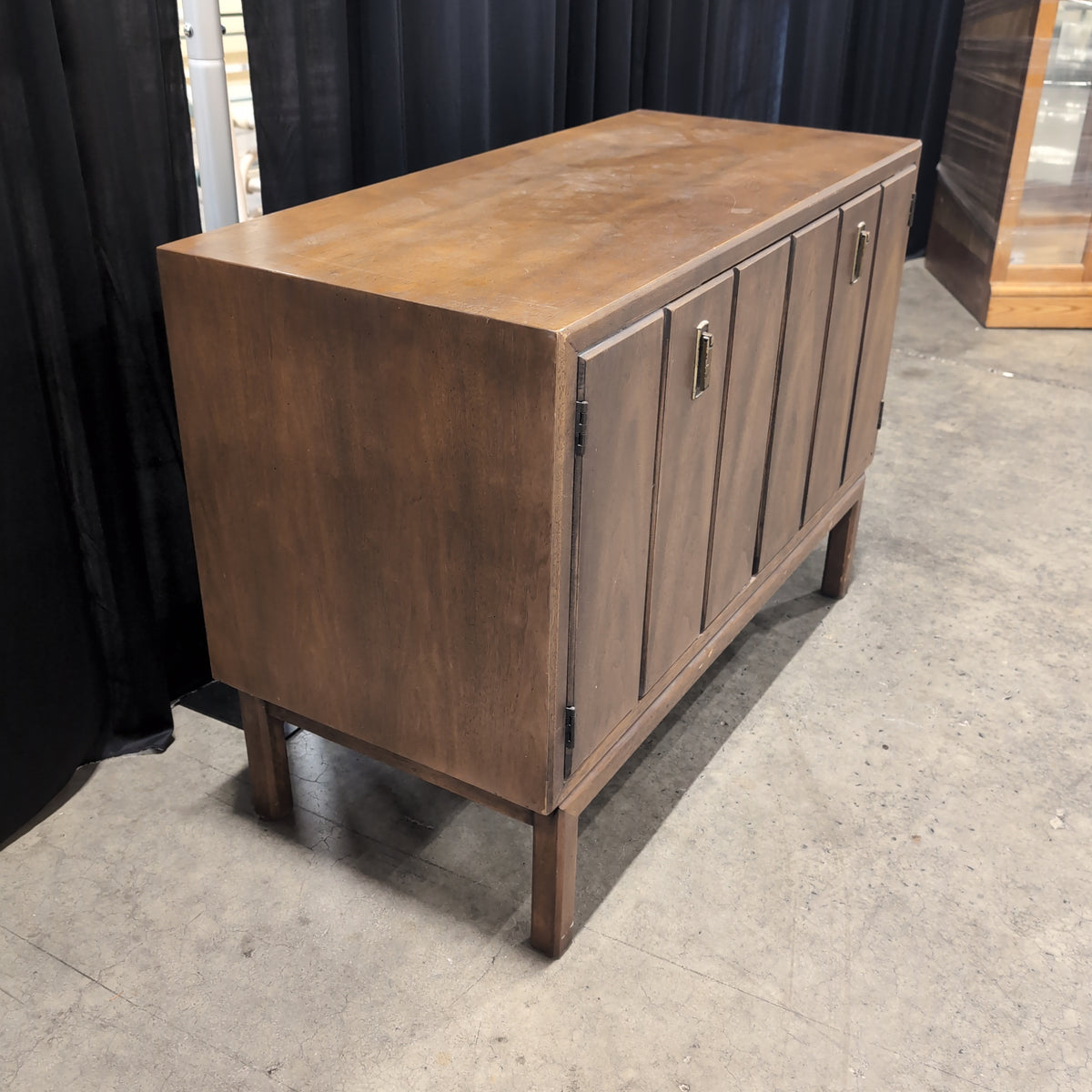 Mid-Century Style Wood Dresser with Integrated Pulls