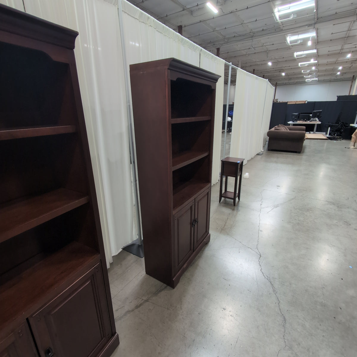 Traditional Brown Wood Two-Door Cabinet