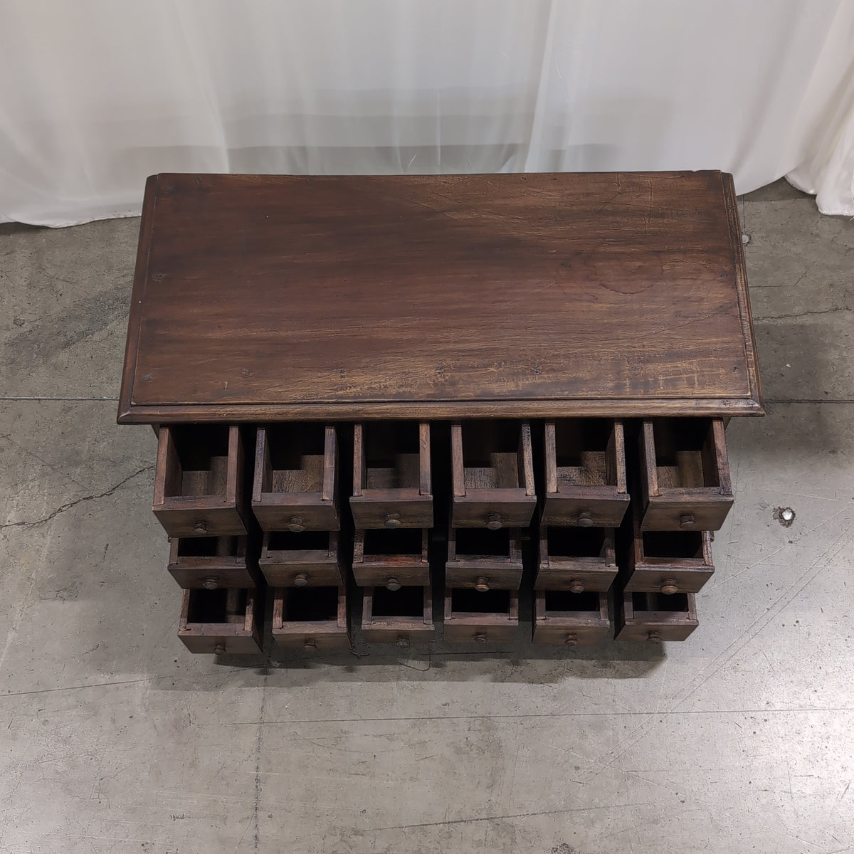 Dark Wood Apothecary Style Cabinet