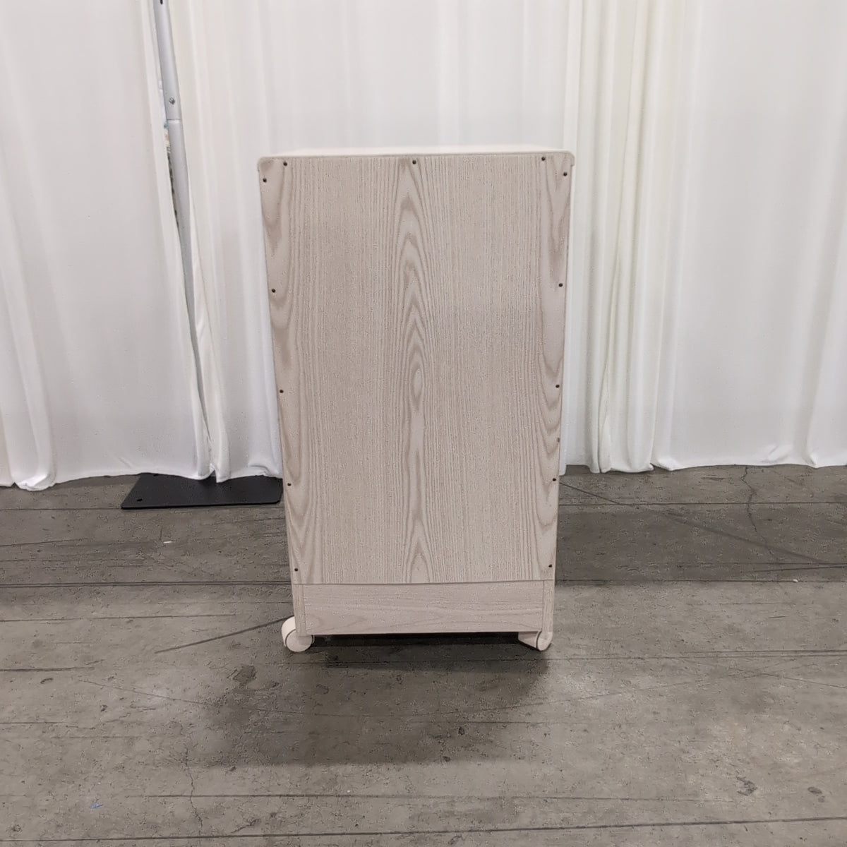 Light Wood Grain Two-Drawer Nightstand
