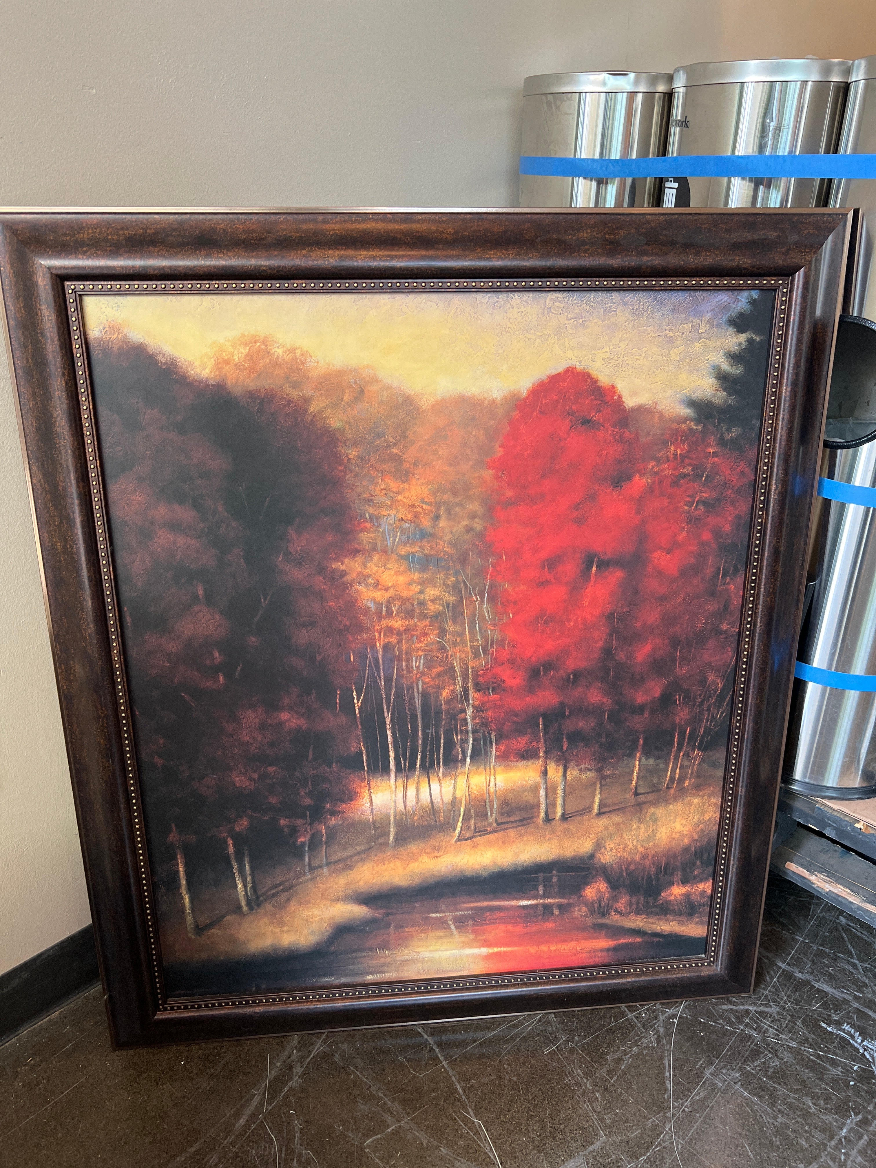 Framed Canvas “Vermillion Meadow” by Robert Stiffolino
