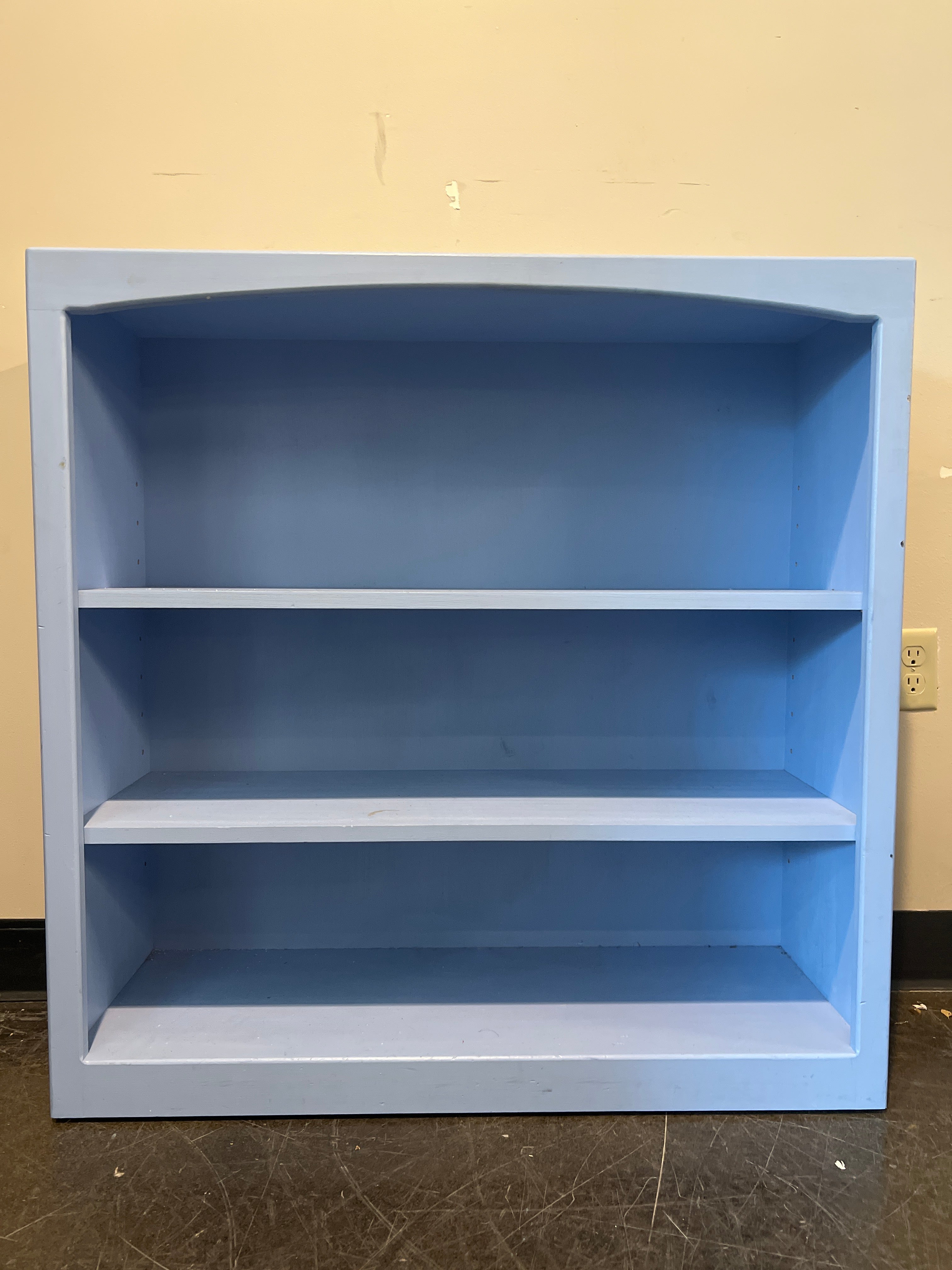 Blue Painted Bookcase by MACO Furniture