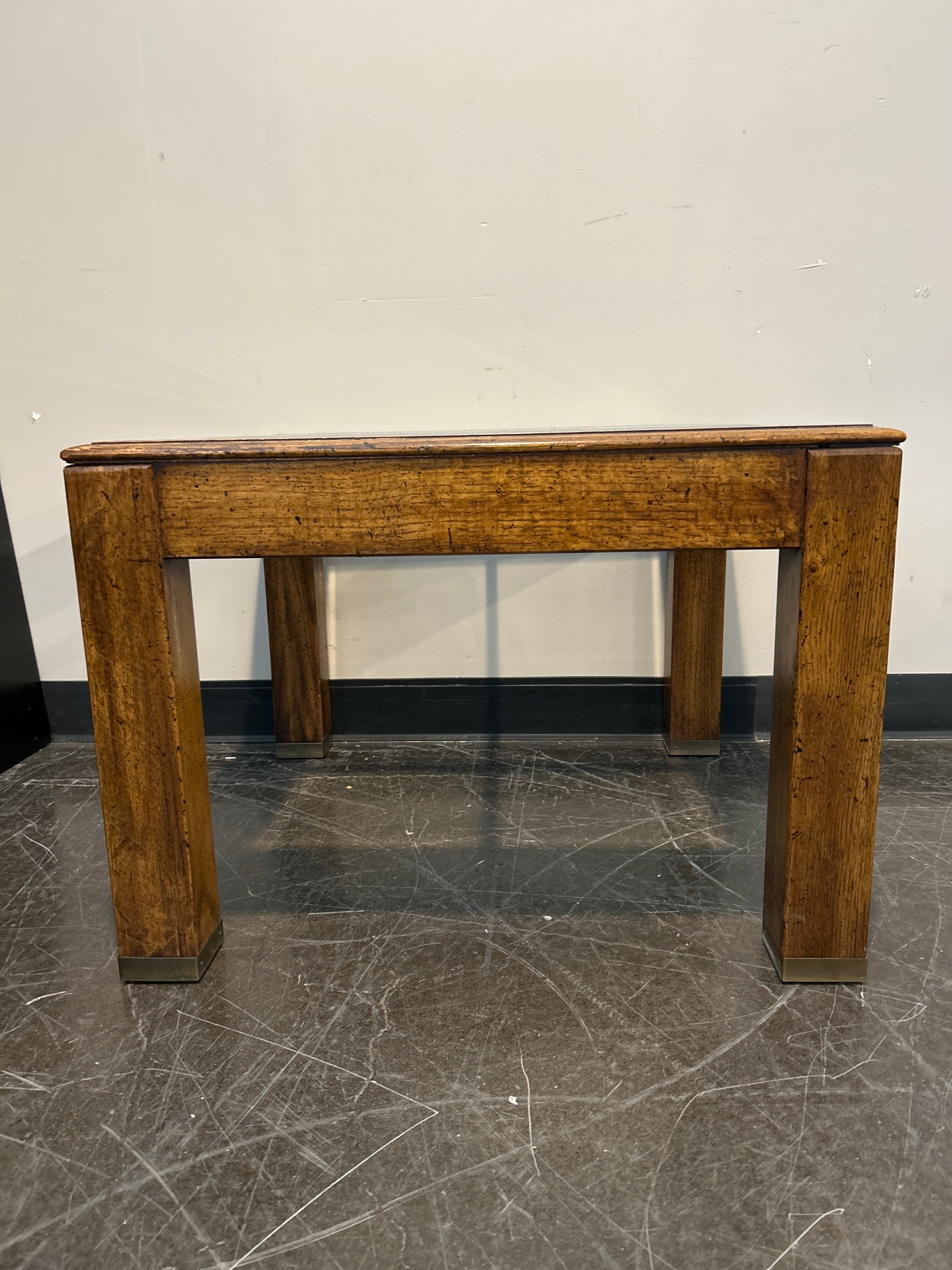 Beveled Glass Top Accent Table
