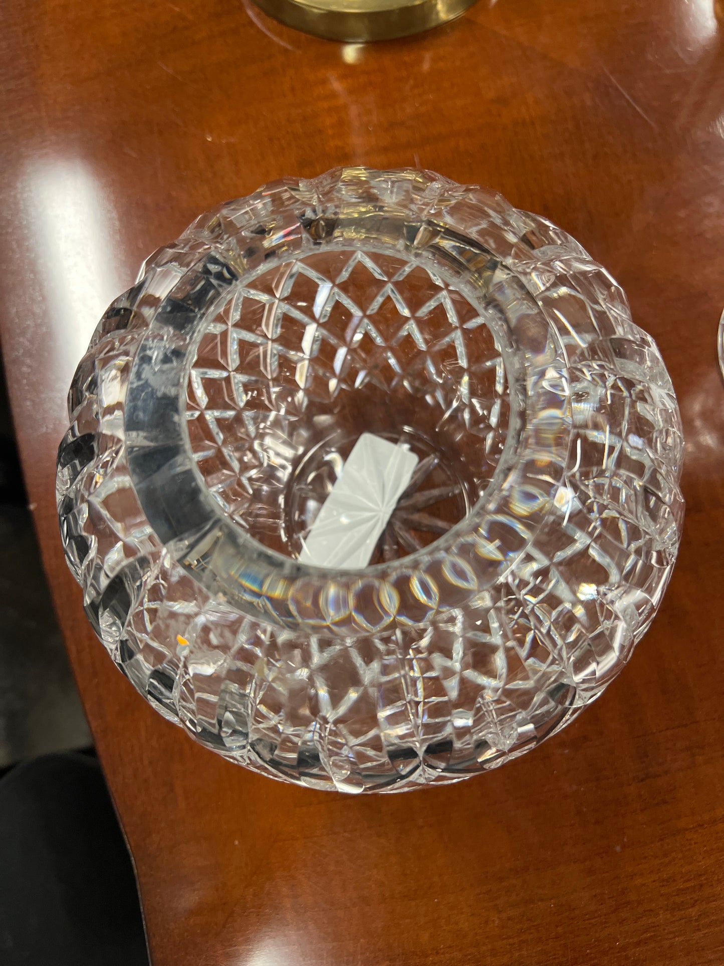 Small Round Crystal Vase