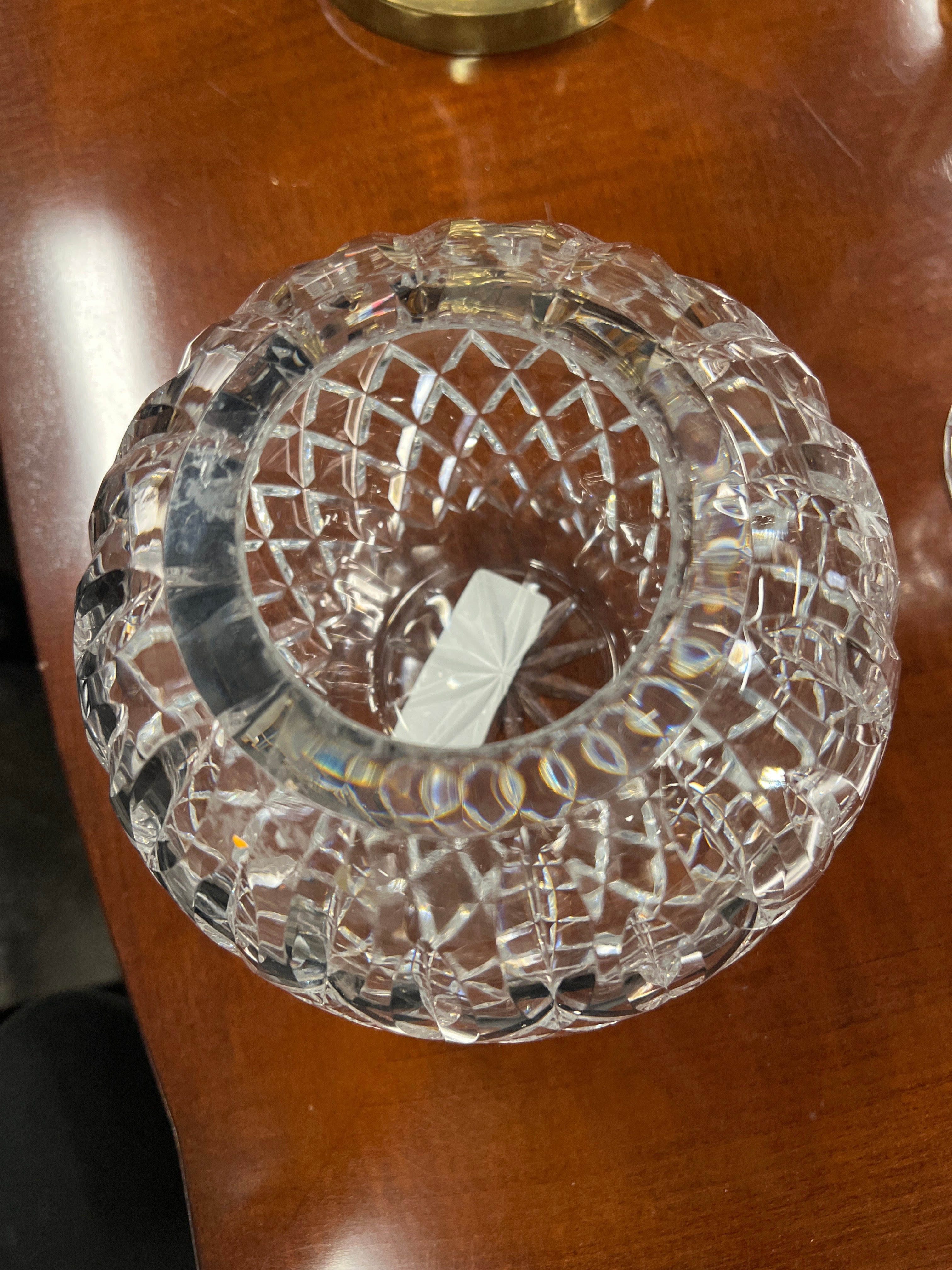 Small Round Crystal Vase