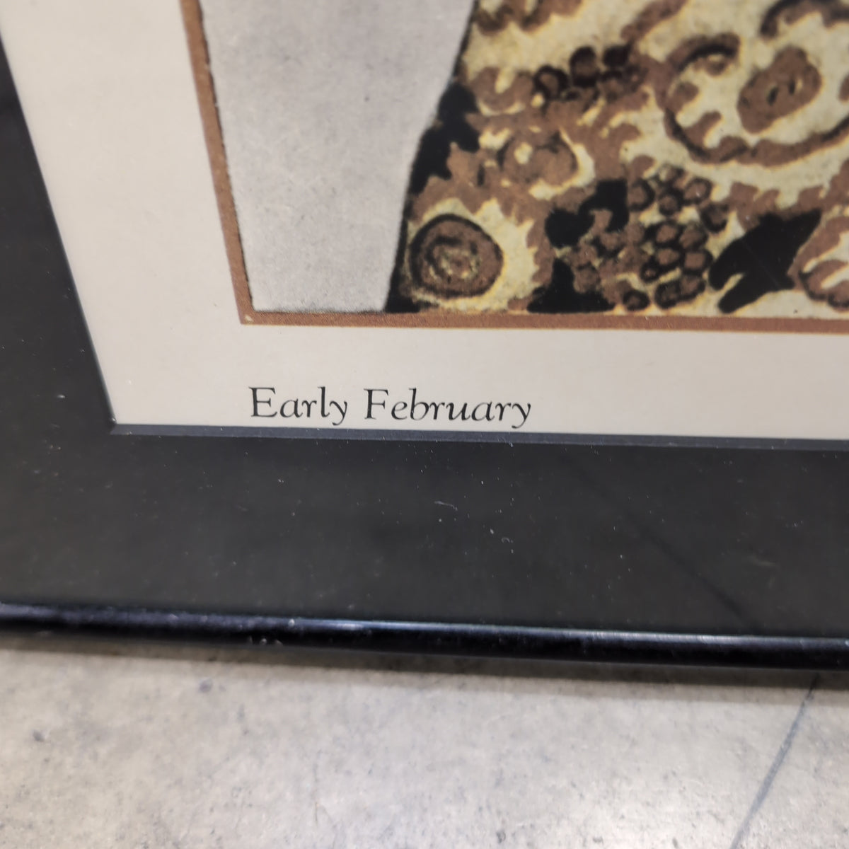 VOGUE Early February Framed Print in Black Frame