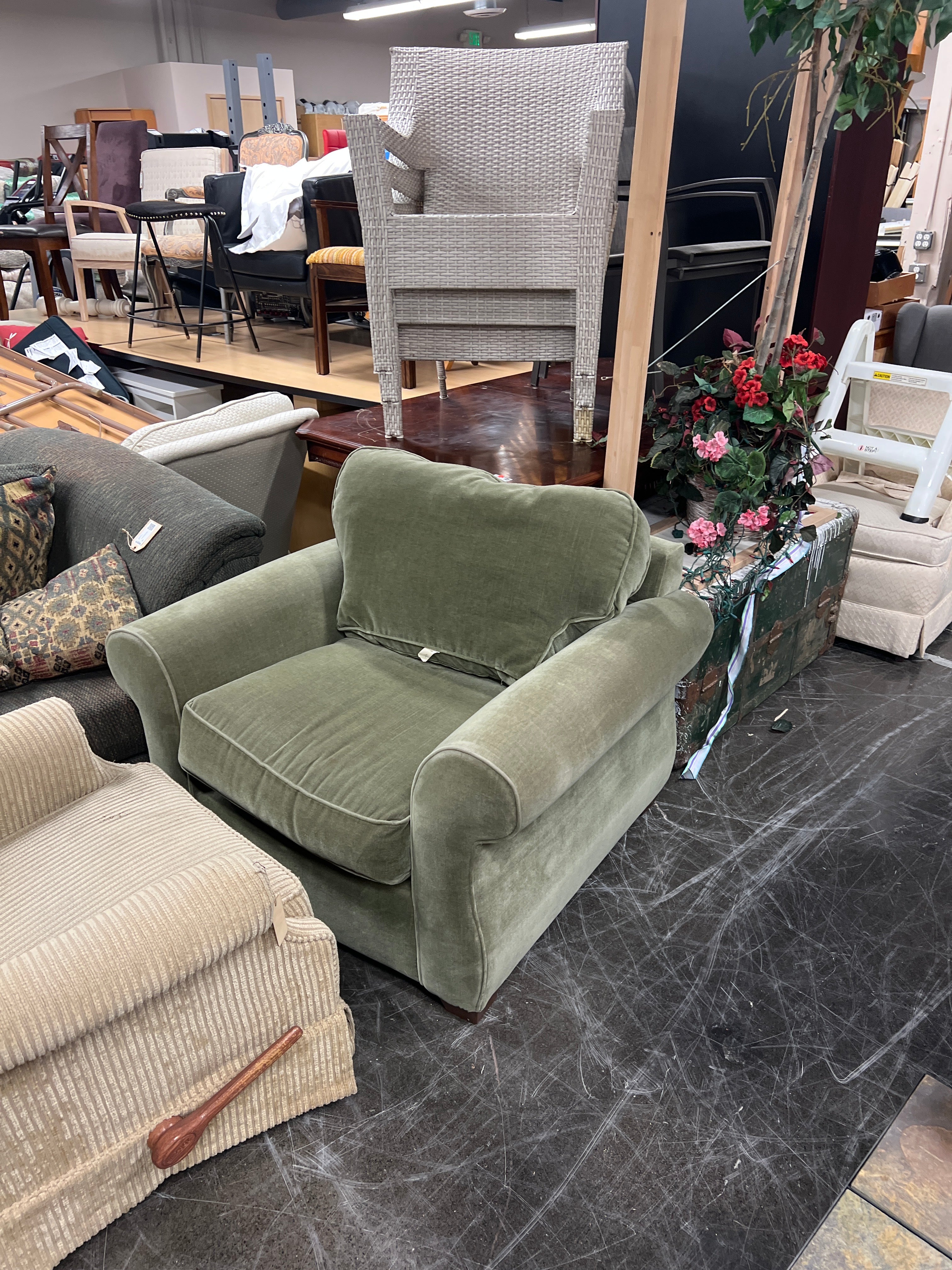 Bauhaus Green Arm Chair