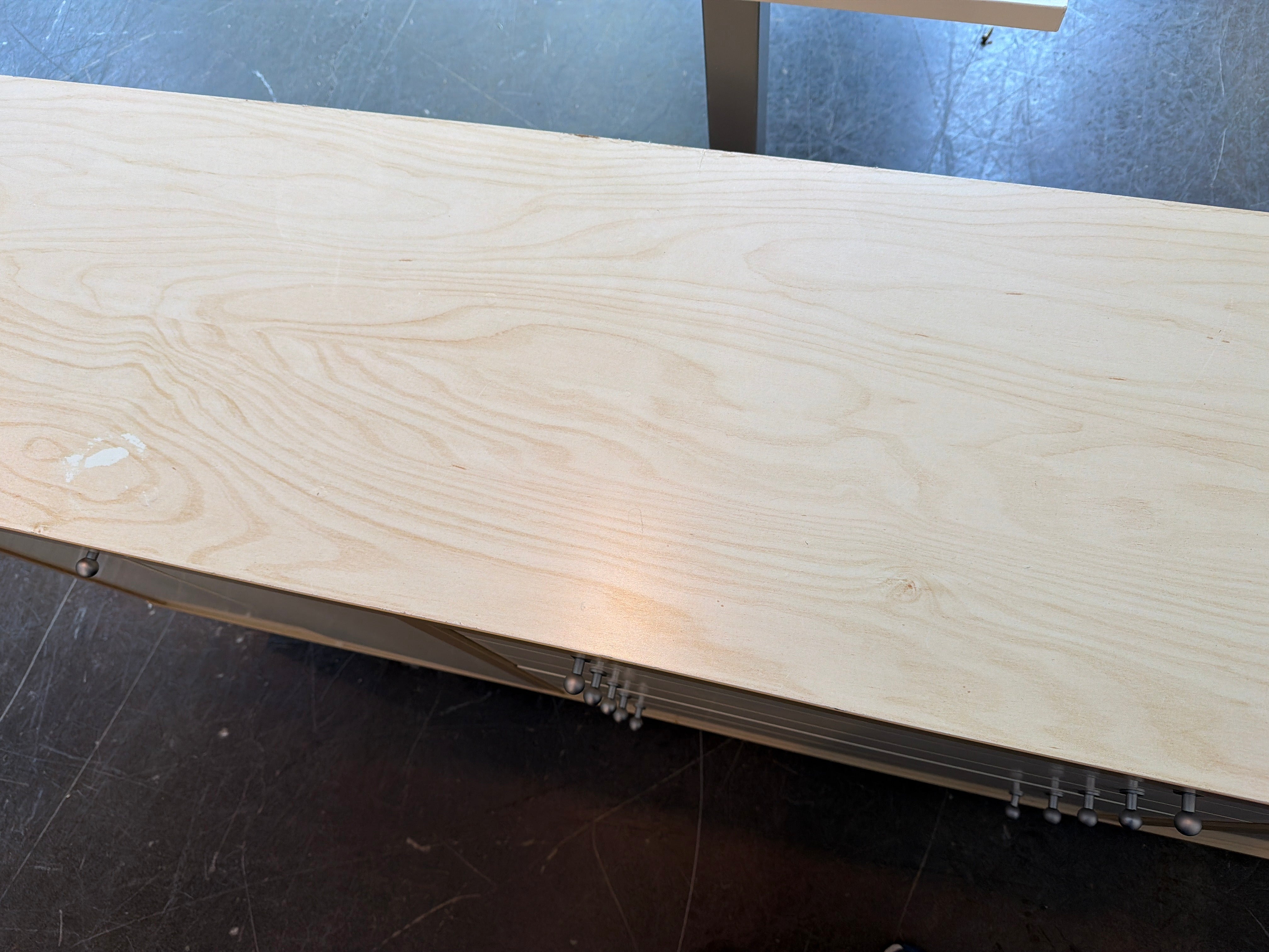 Light Wood and Cream Modern Storage Buffet