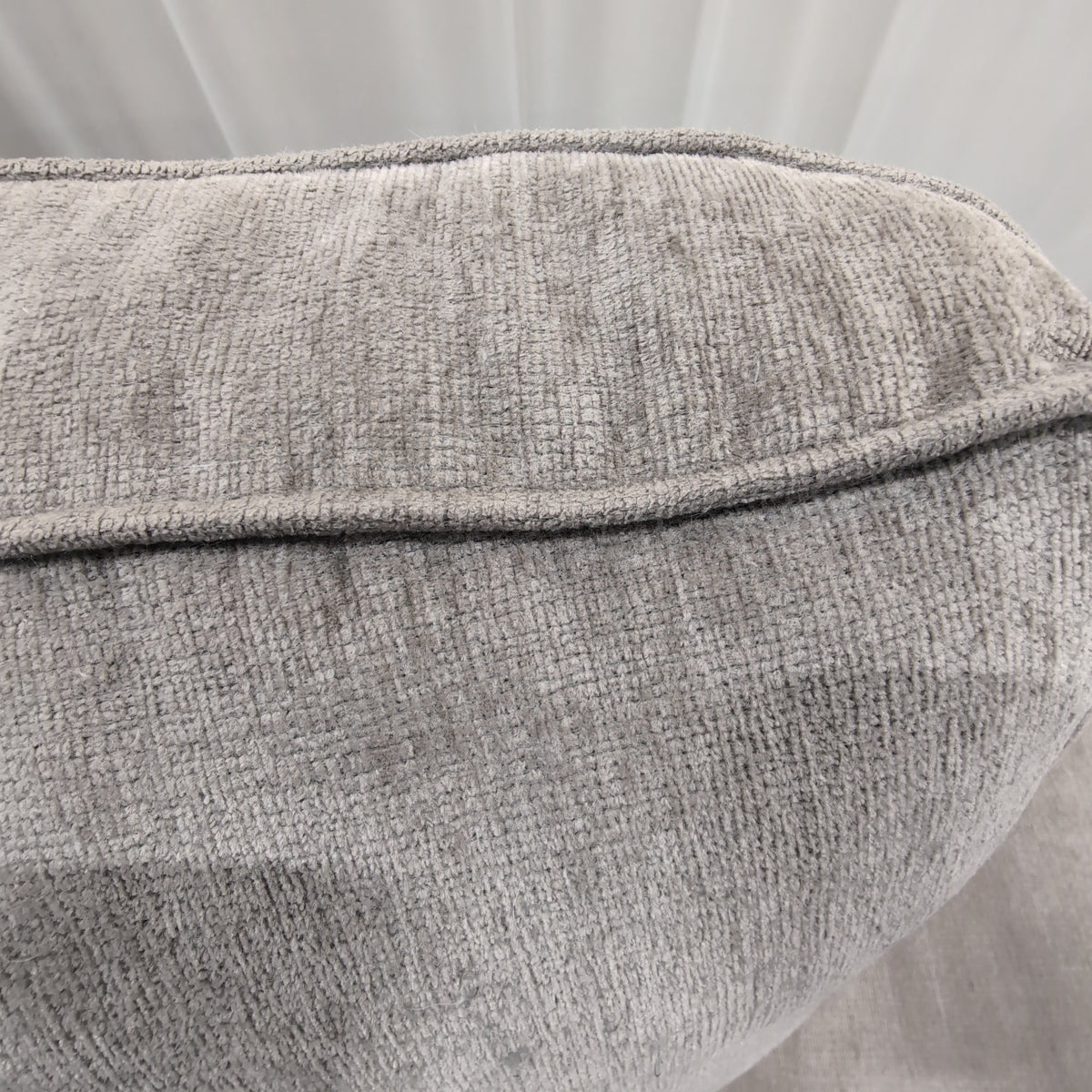 Grey L-Shaped Sectional Couch with Chaise Lounge