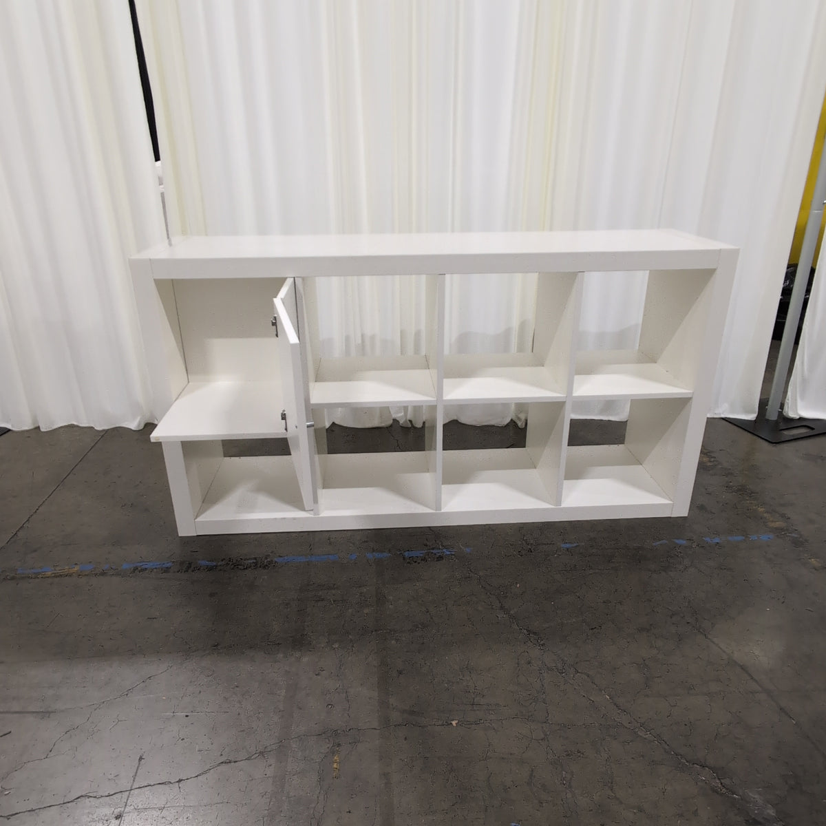 Cream Engineered Wood Cube Bookcase