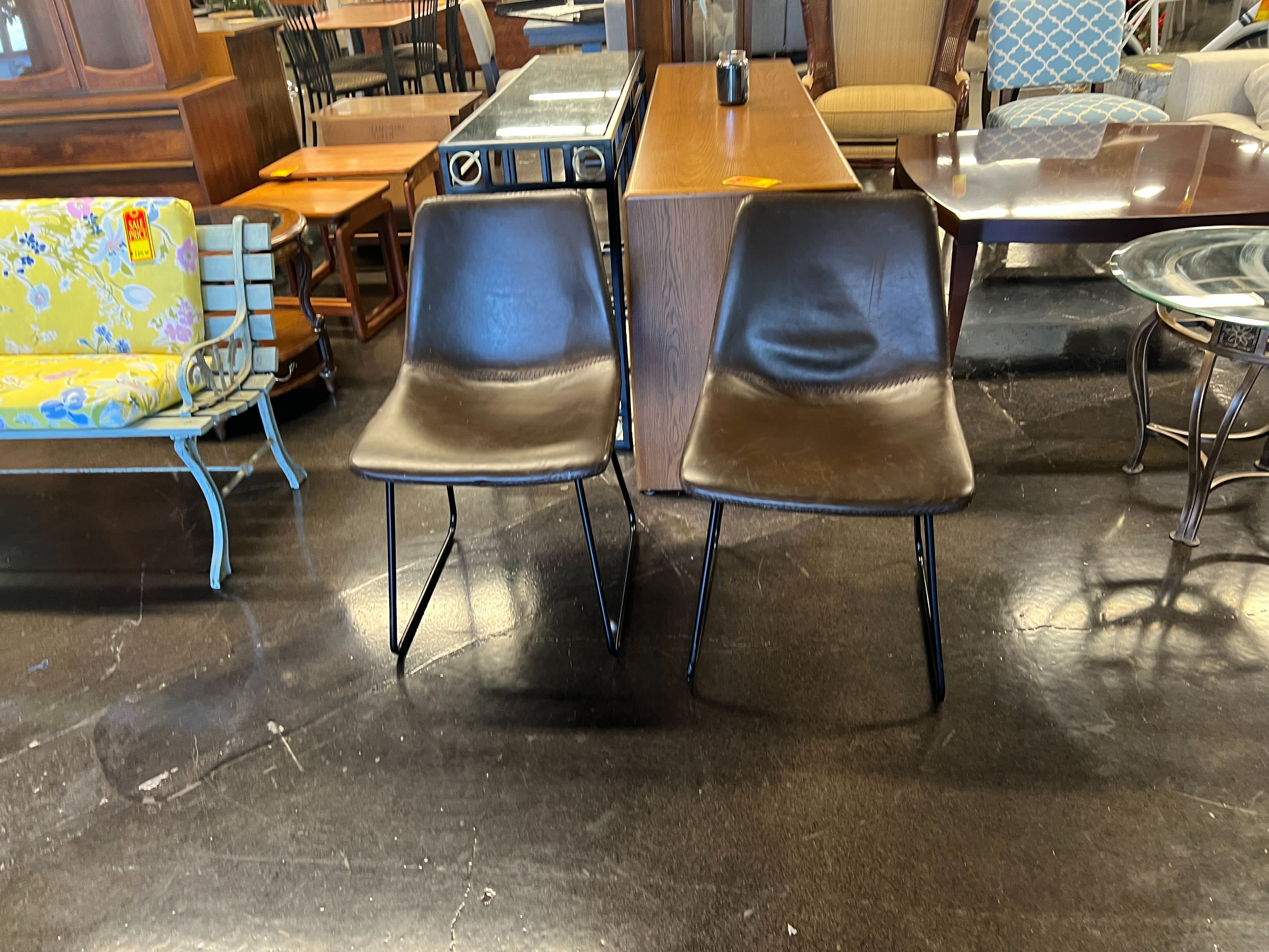 Faux Leather Dining Chair Seat