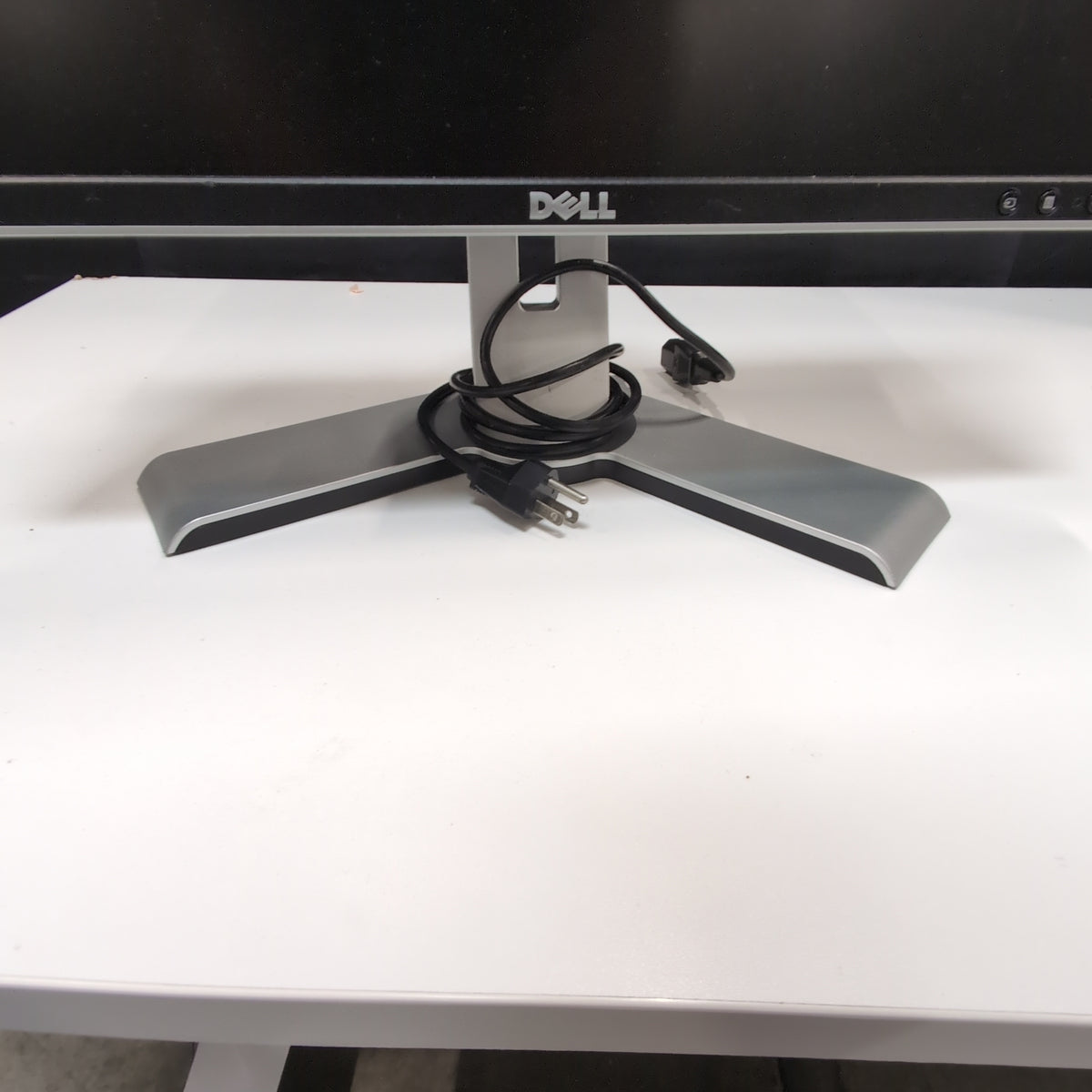 DELL Black Flat Panel Monitor with Silver Stand