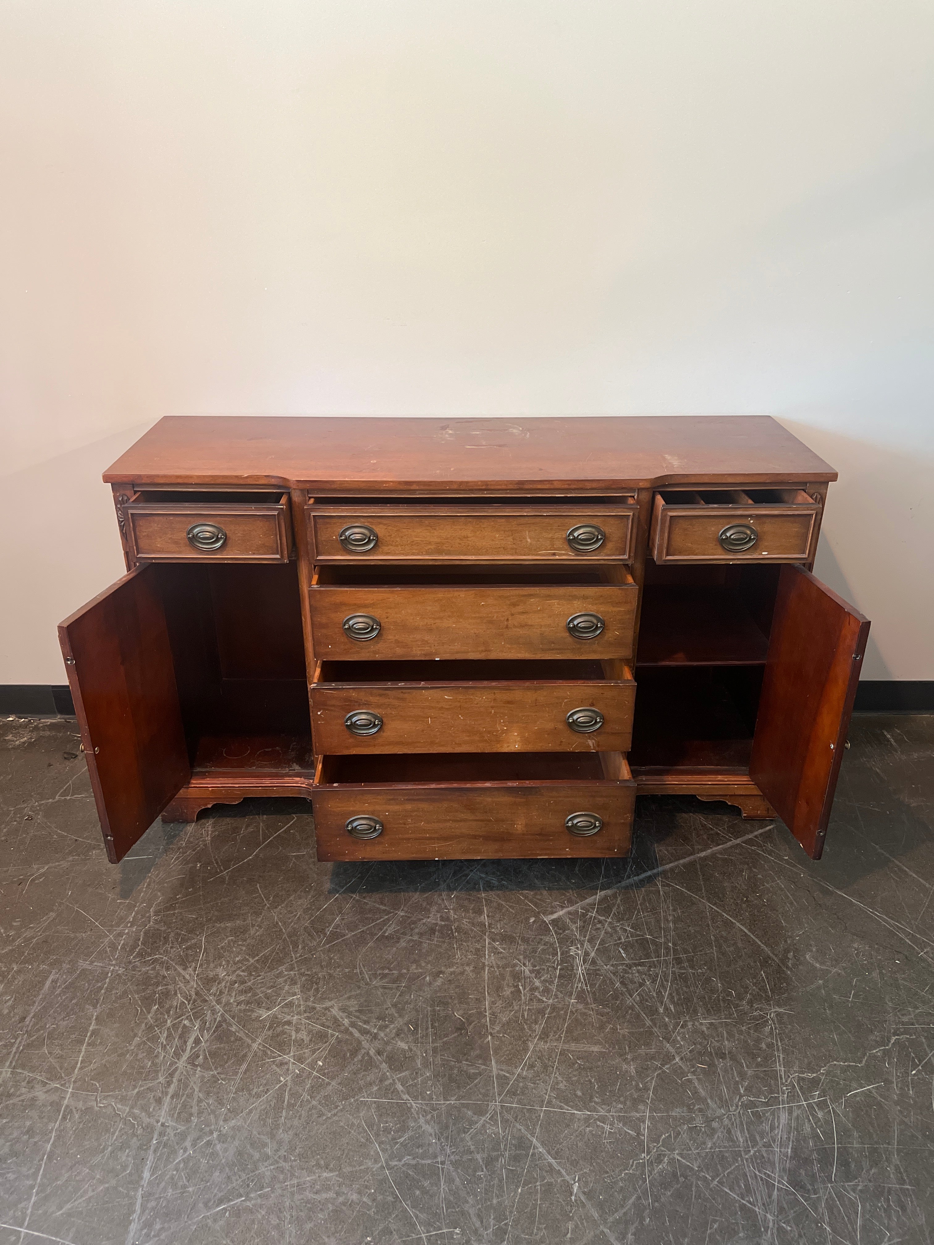 Bernhart Vintage Solid Wood Buffet / Sideboard / Dresser