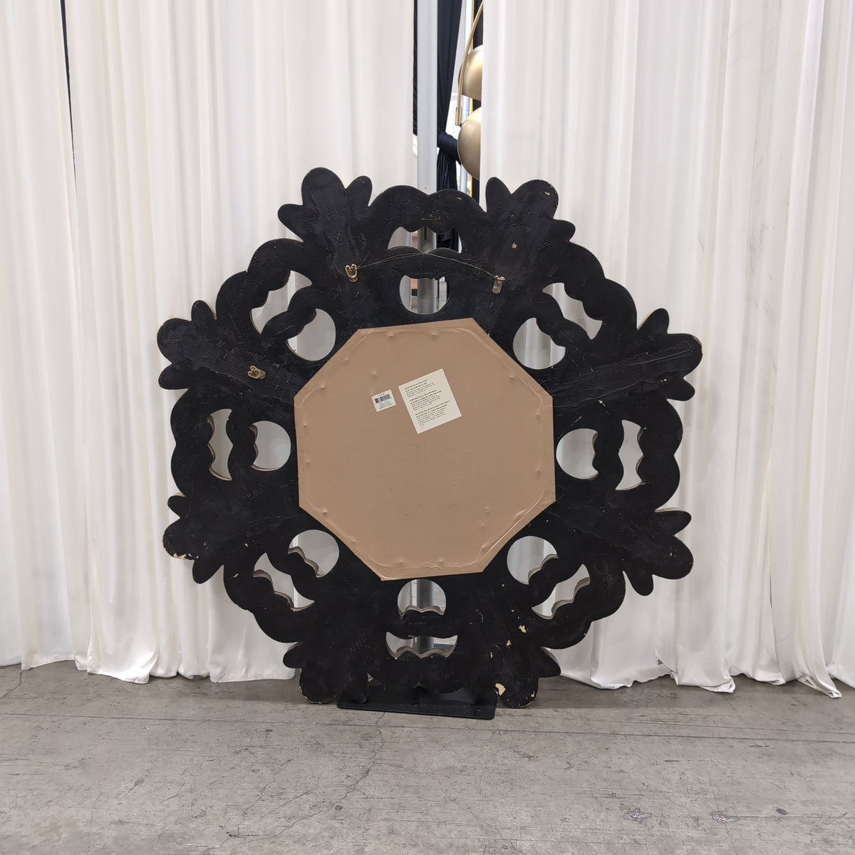 Ornate Dark Gold Scalloped Wall Mirror