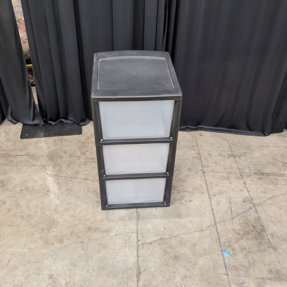Sterilite Clear Three-Drawer Storage Unit