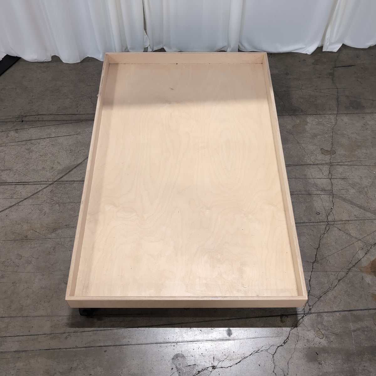 Light Wood Low Profile Platform Base