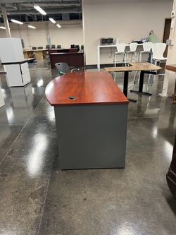Cherry Wood Desk Large Office