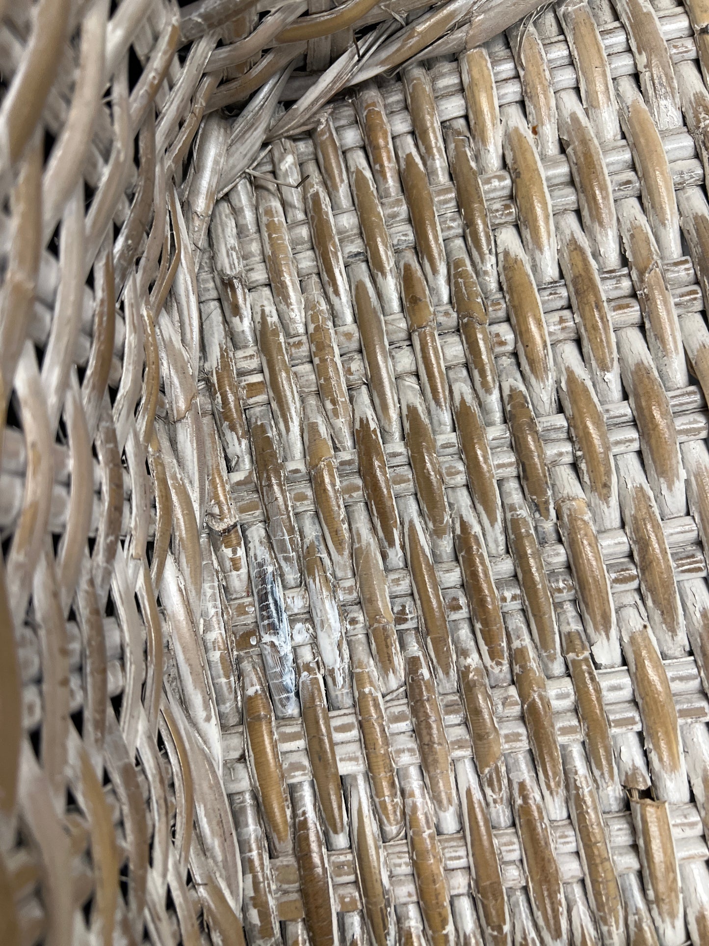 White Washed Wicker Chairs