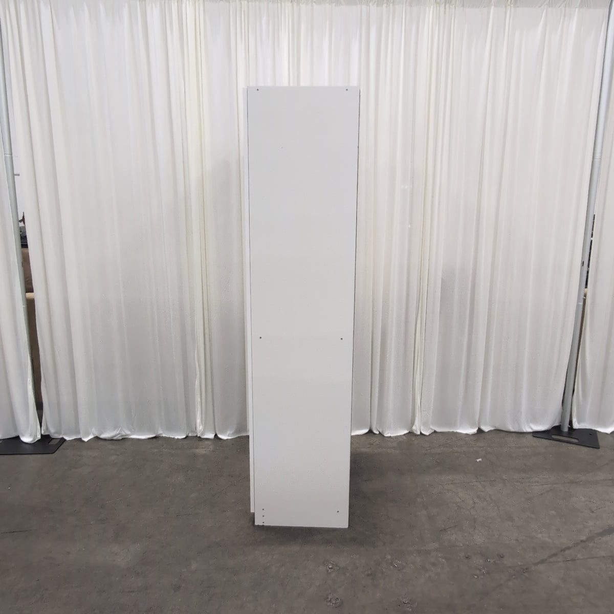 Modern White Two-Door Armoire