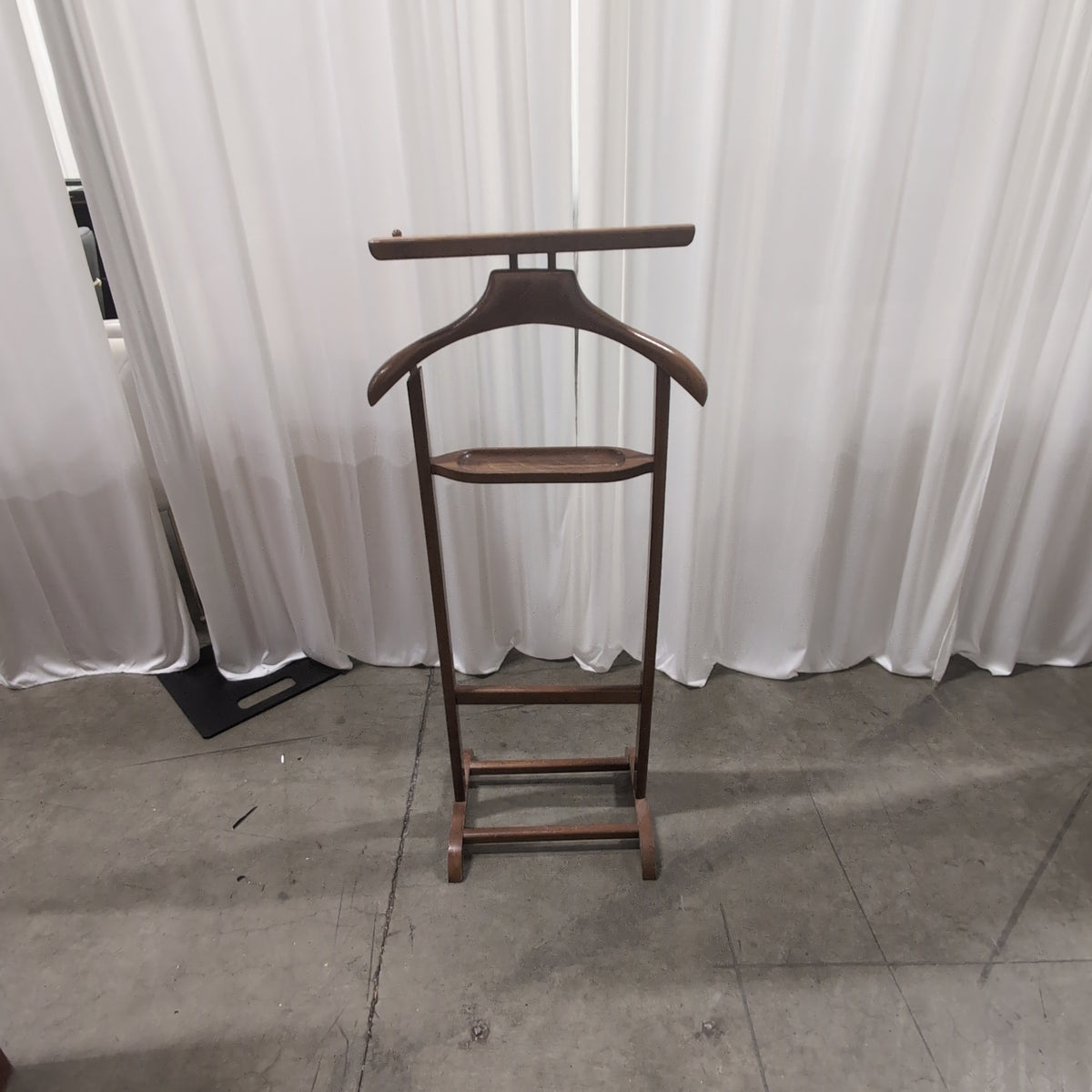Classic Brown Wood Valet Stand