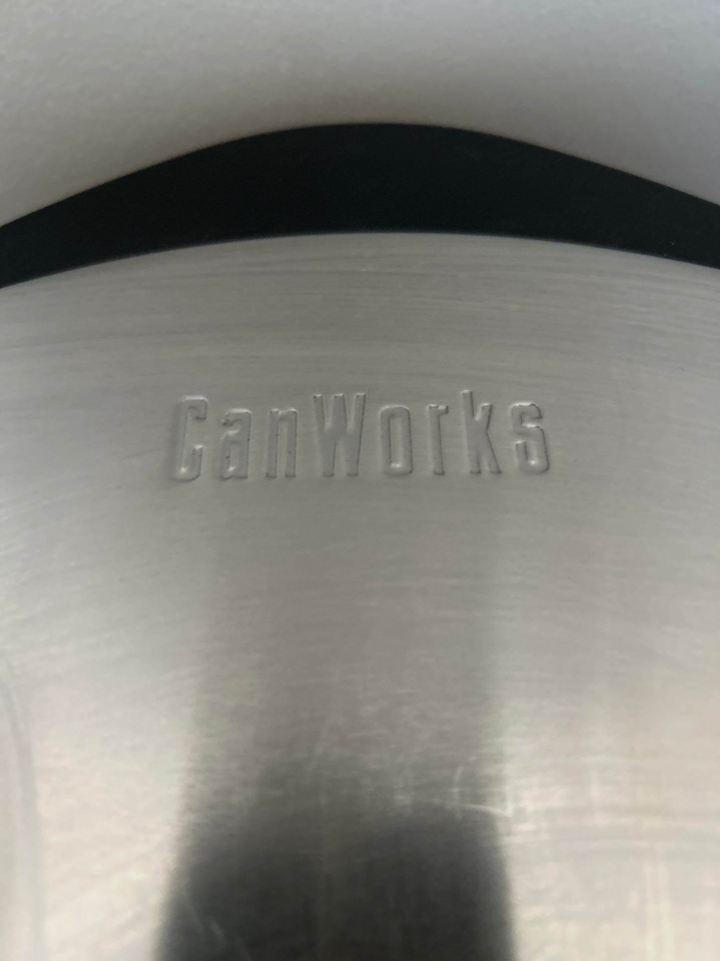 CanWorks Silver Trash Bin