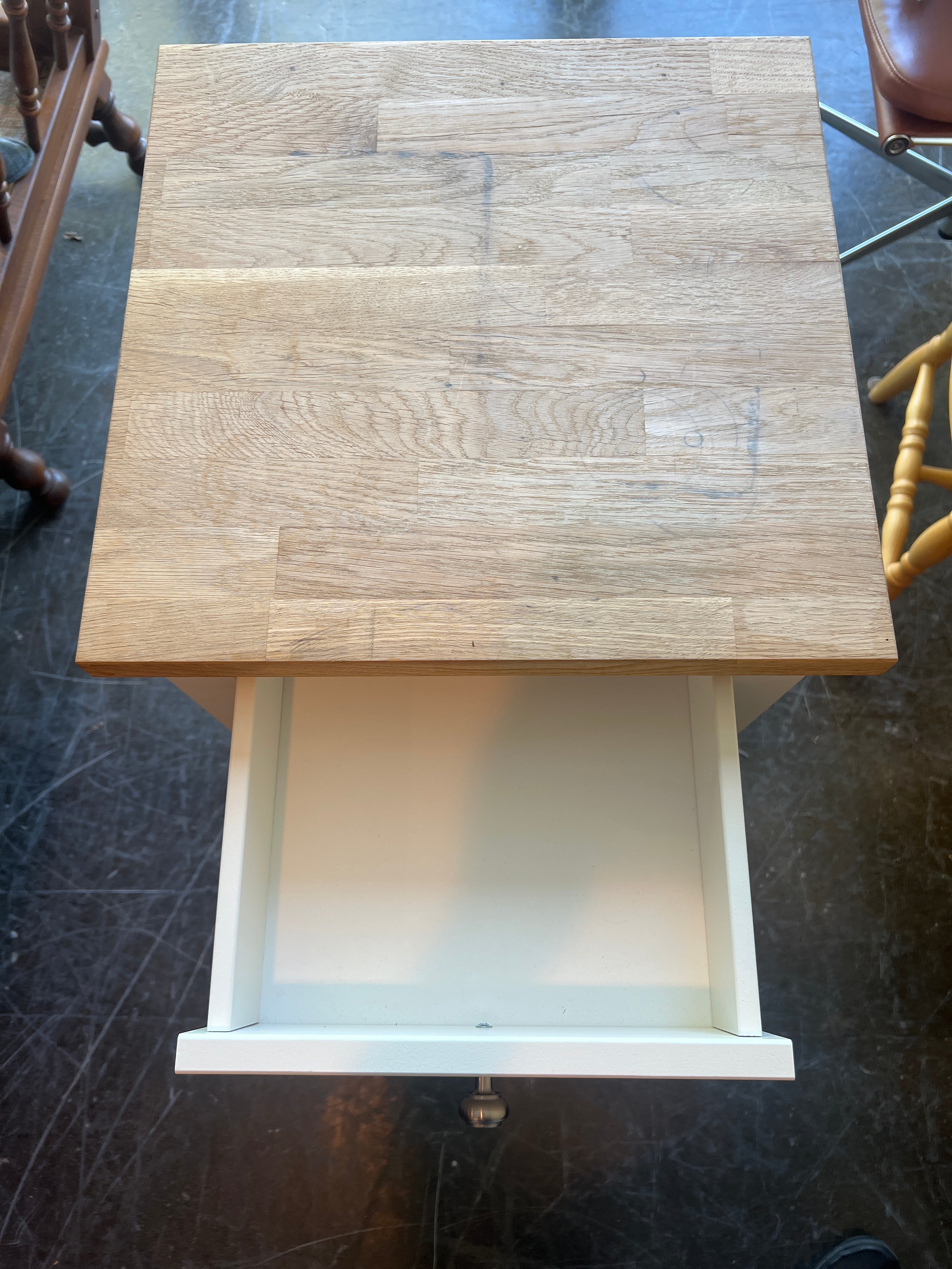 IKEA Stenstorp Kitchen Island Cart with Butcher Block Top