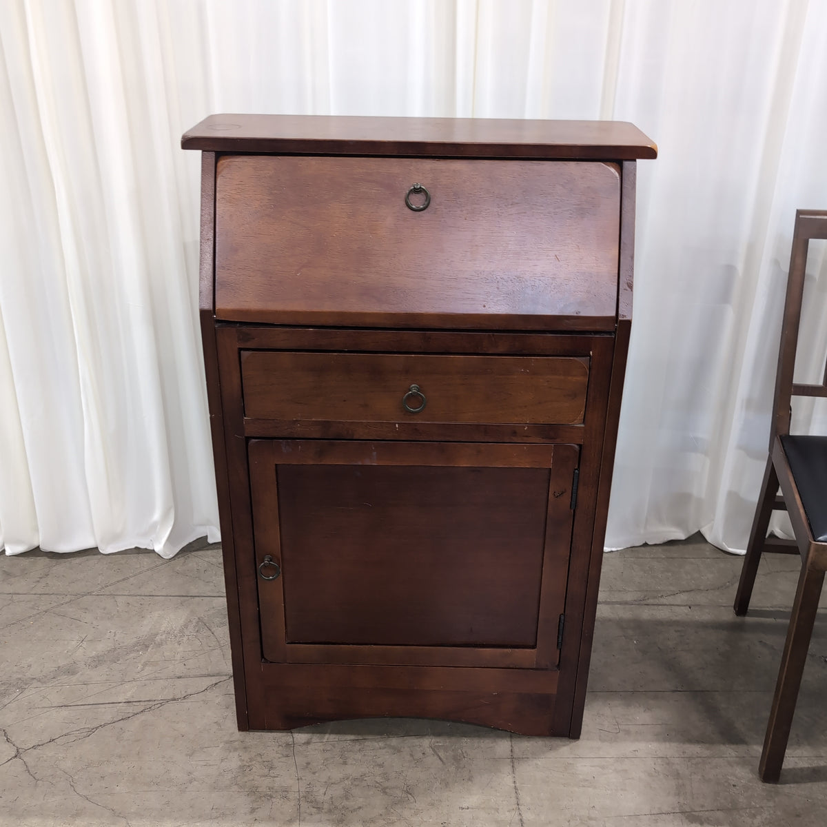 Traditional Brown Wood Secretary Desk