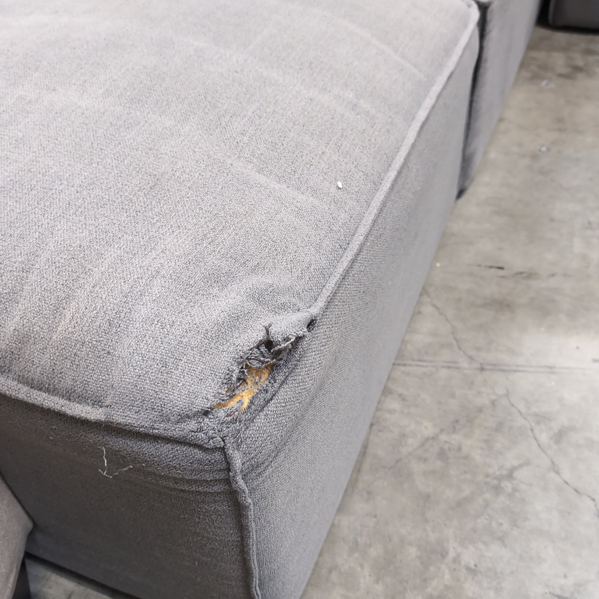 Grey Modular Fabric Sectional Couch