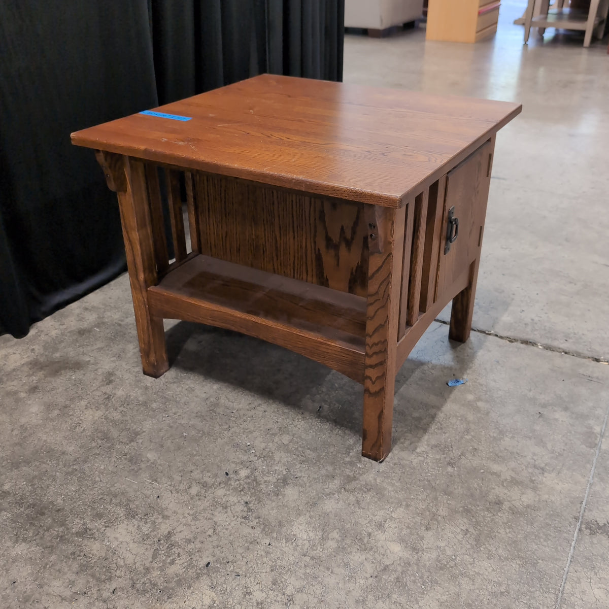 Brown Wood Square End Table