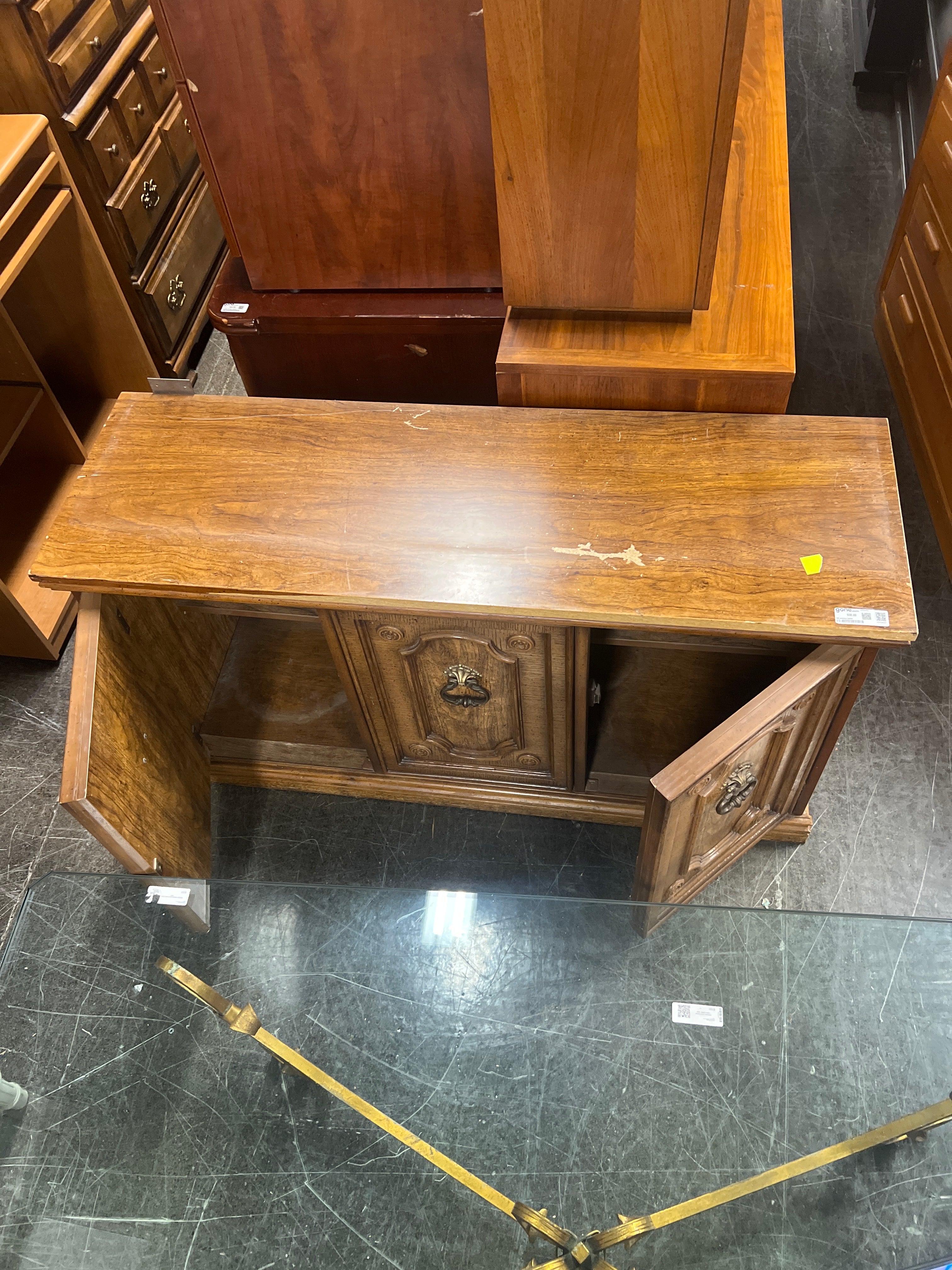 Oak credenza buffett