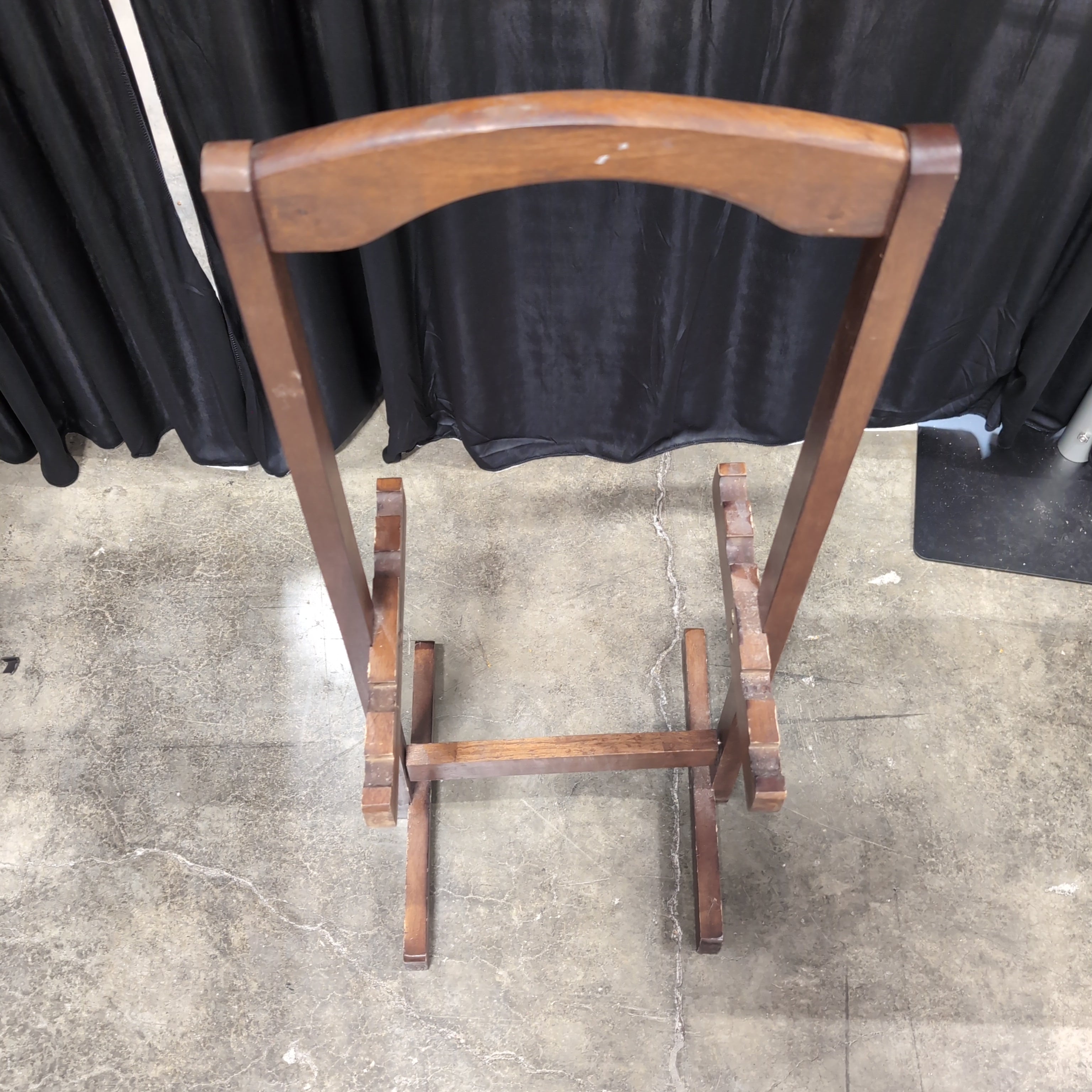 Dark Brown Folding Book Stand with Adjustable Tray