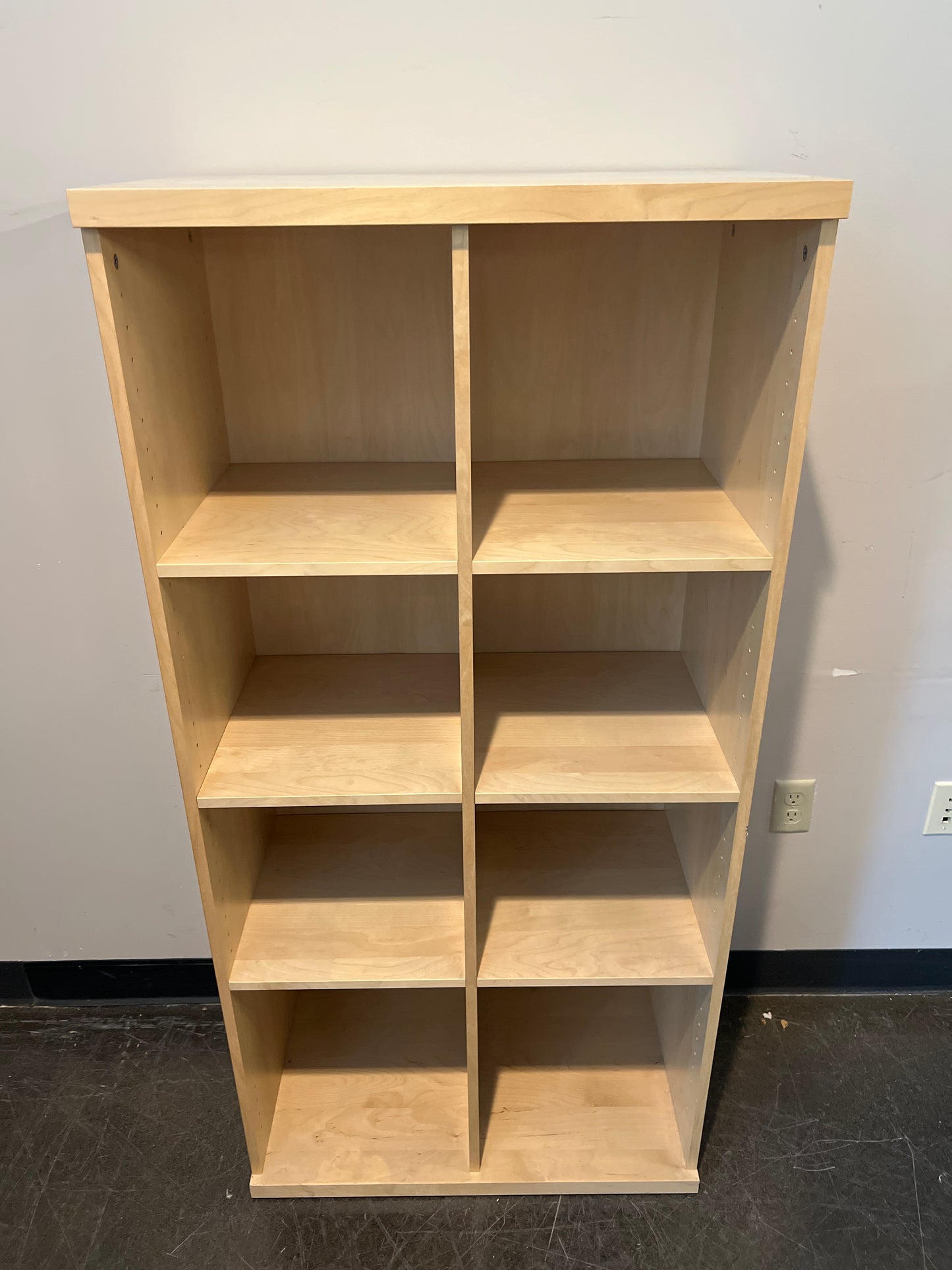 Rustic Light Wood Cube Organizer